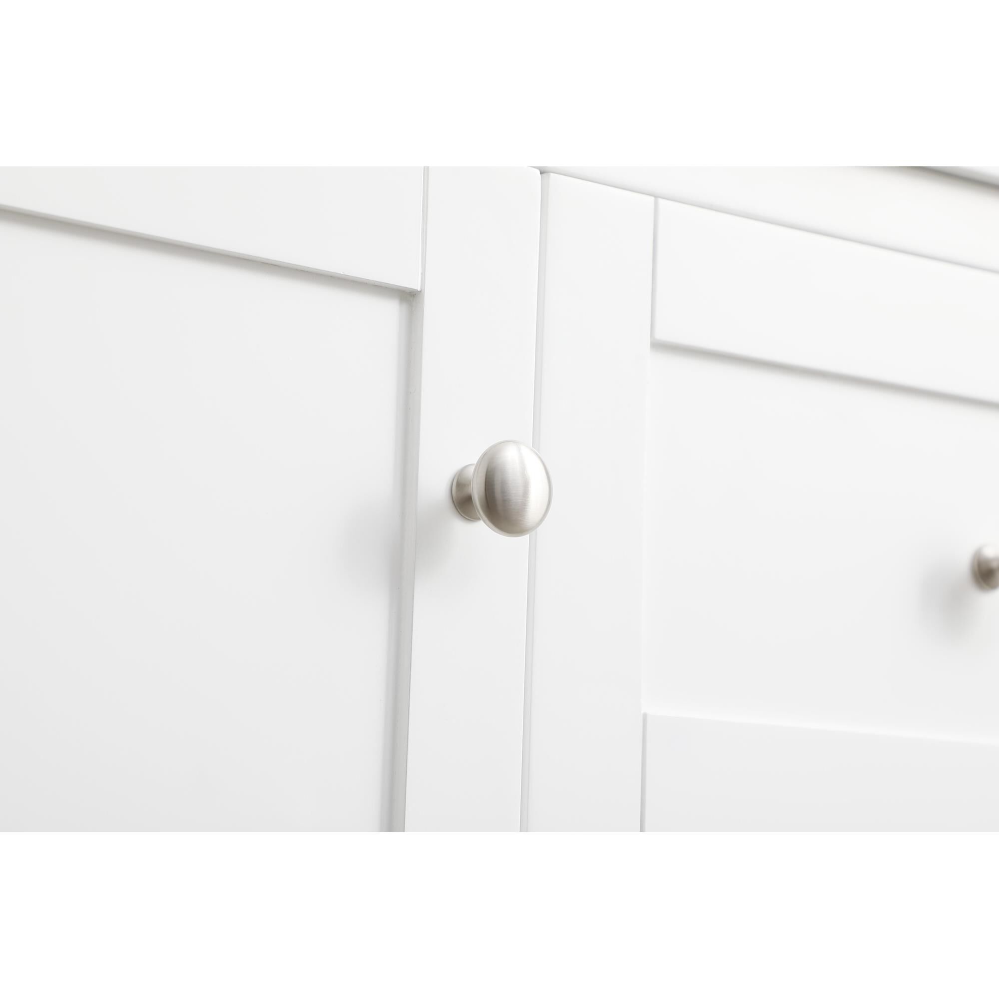 Shown in White finish