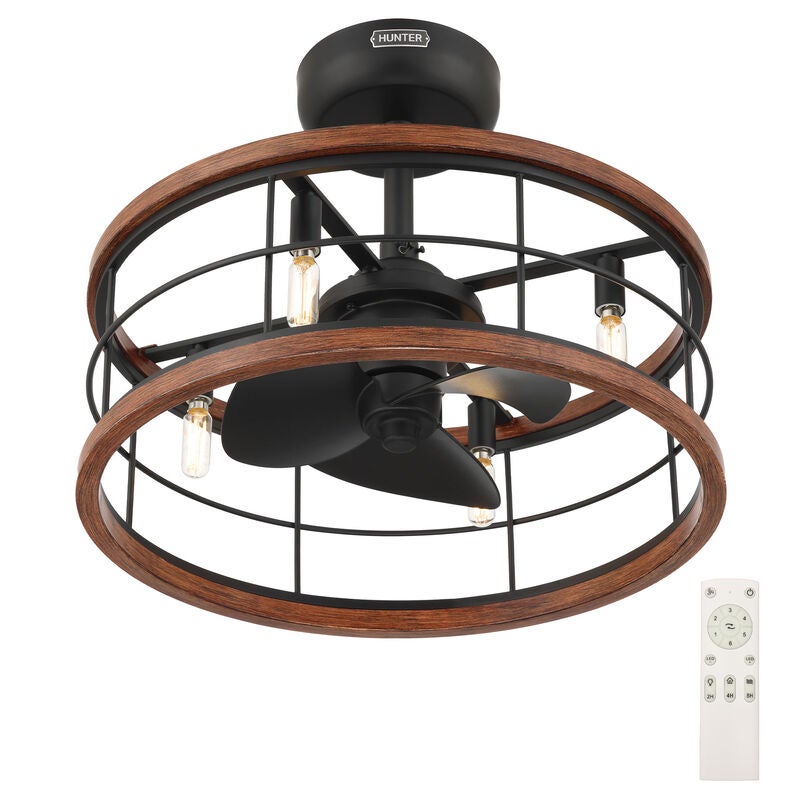 Haven 22 Inch Chandelier Ceiling Fan with Light Kit by Hunter Fan