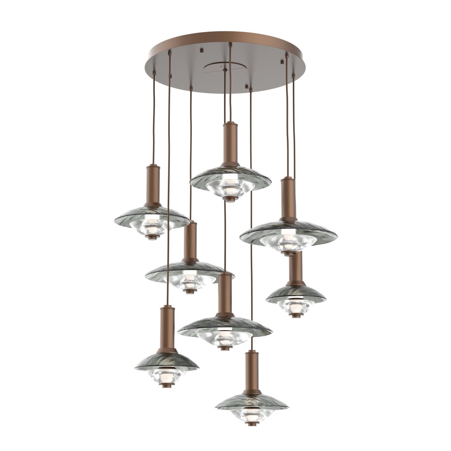 Levi Wilson Cirrus 37 Inch Multi Light Pendant by Hammerton Studio