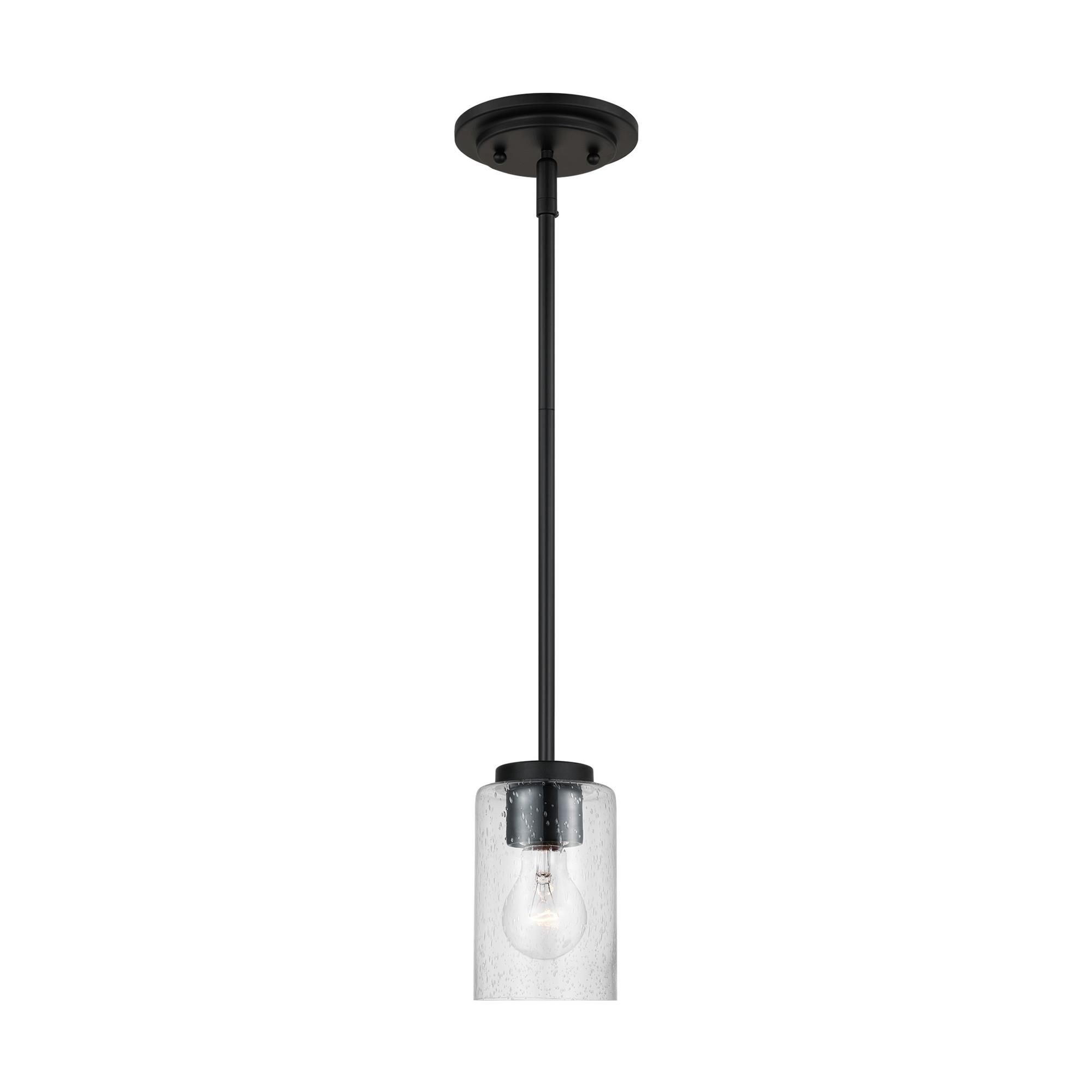 Shown in Midnight Black finish and Clear Seeded glass