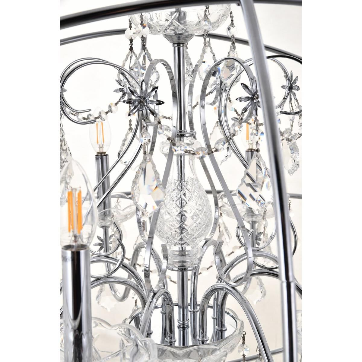 Cordelia 32 Inch 8 Light Chandelier by Elegant Lighting