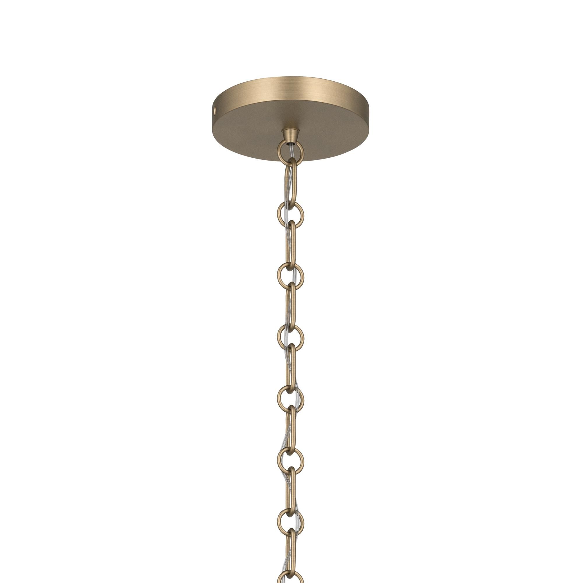 Shown in Champagne Bronze finish and Champagne Bronze shade