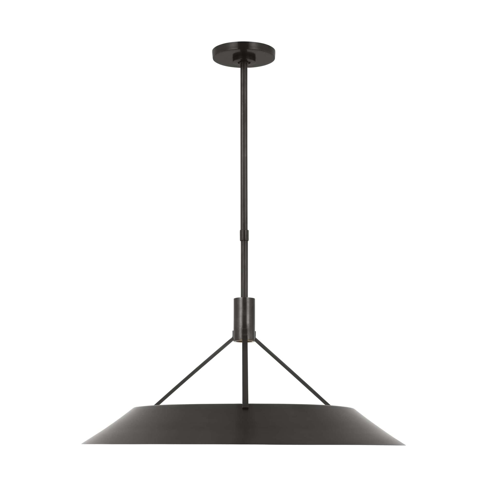 Shown in Bronze finish and Aluminum Or Brass shade