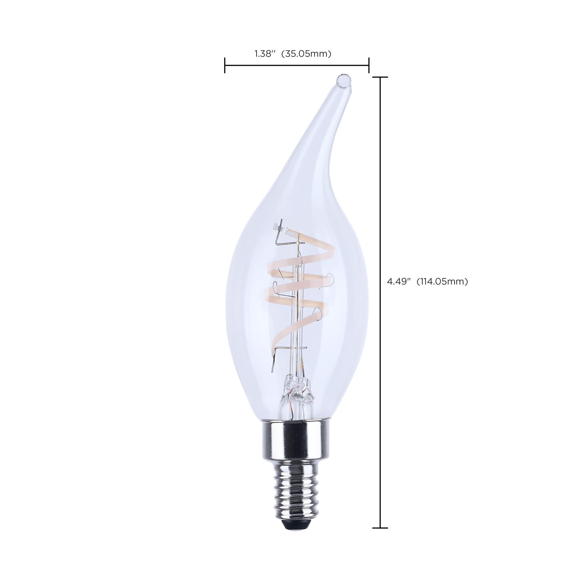 Dimmable 4 Watt 3000K CA11 LED Light Bulb,