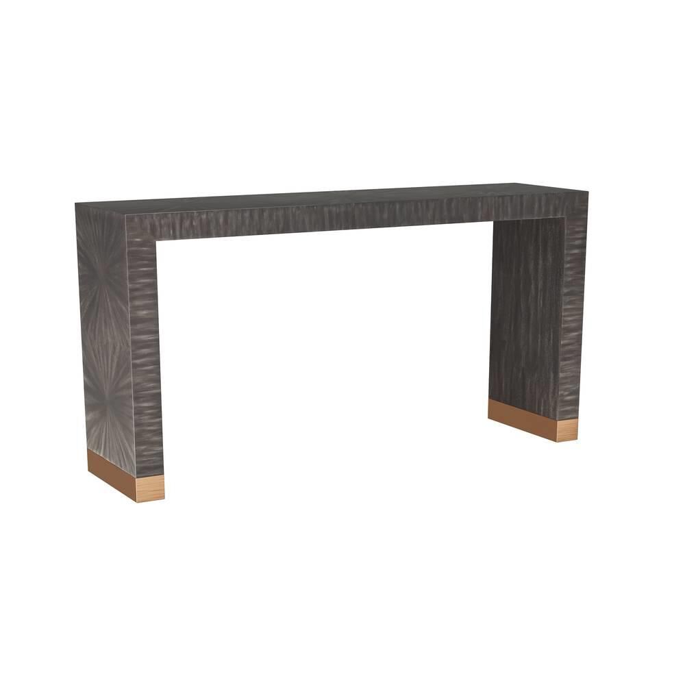 Shown in Dark Gray Straw Marquetry finish
