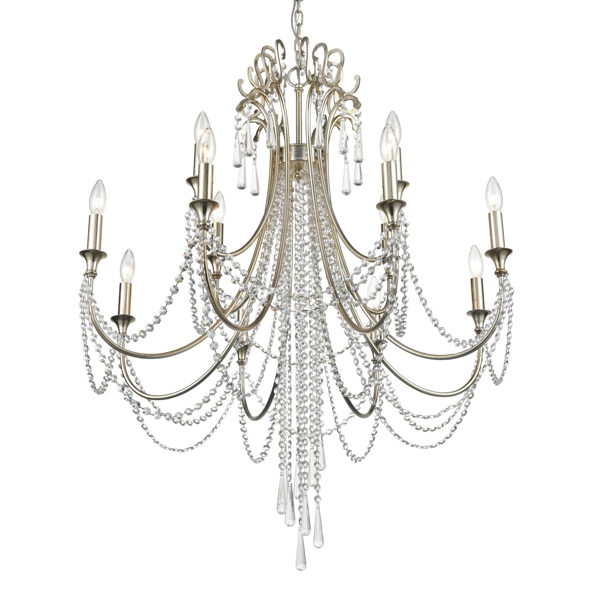 Arcadia 32 Inch 12 Light Chandelier by Crystorama