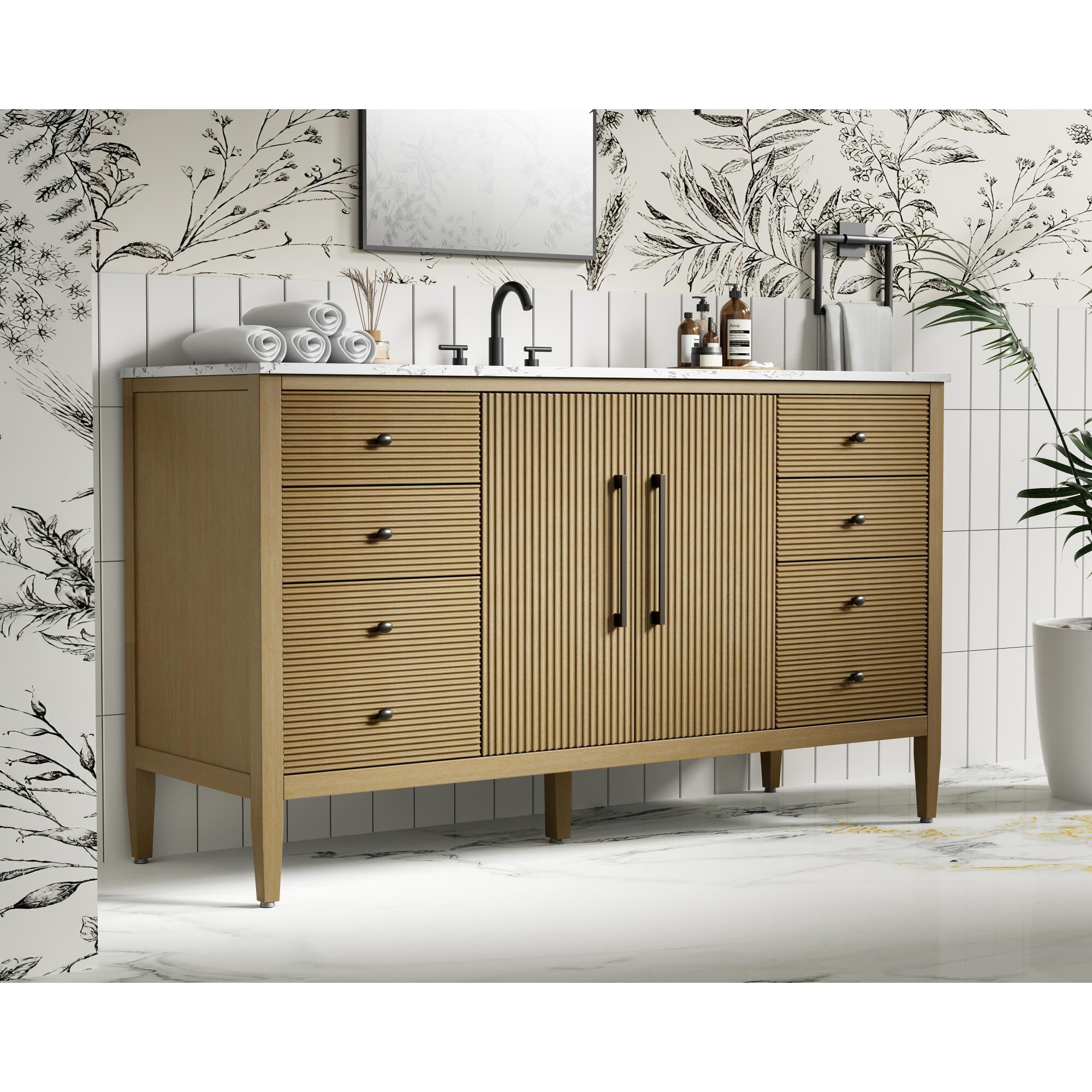 Blakely 60 Inch Bath Vanity by Elegant Dcor