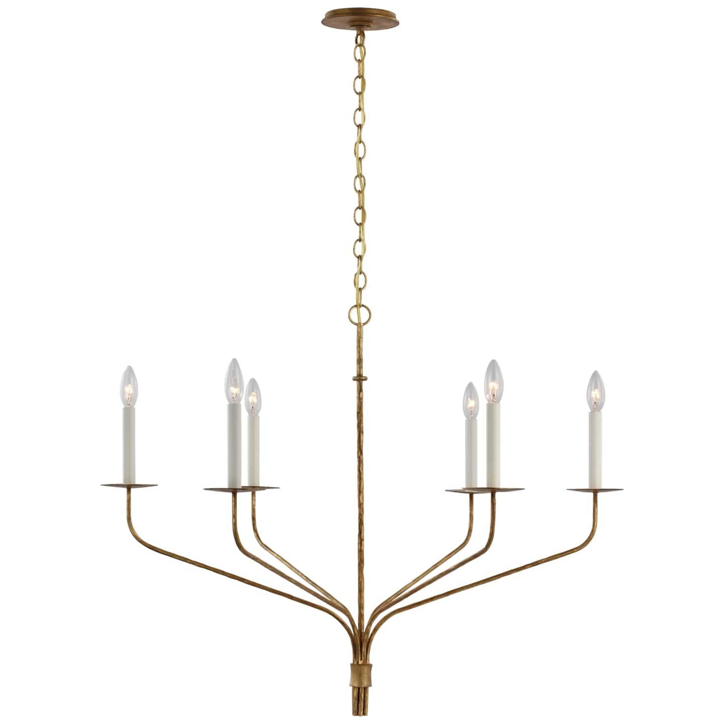 Ian K. Fowler Belfair 36 Inch 6 Light LED Chandelier by Visual Comfort Signature Collection