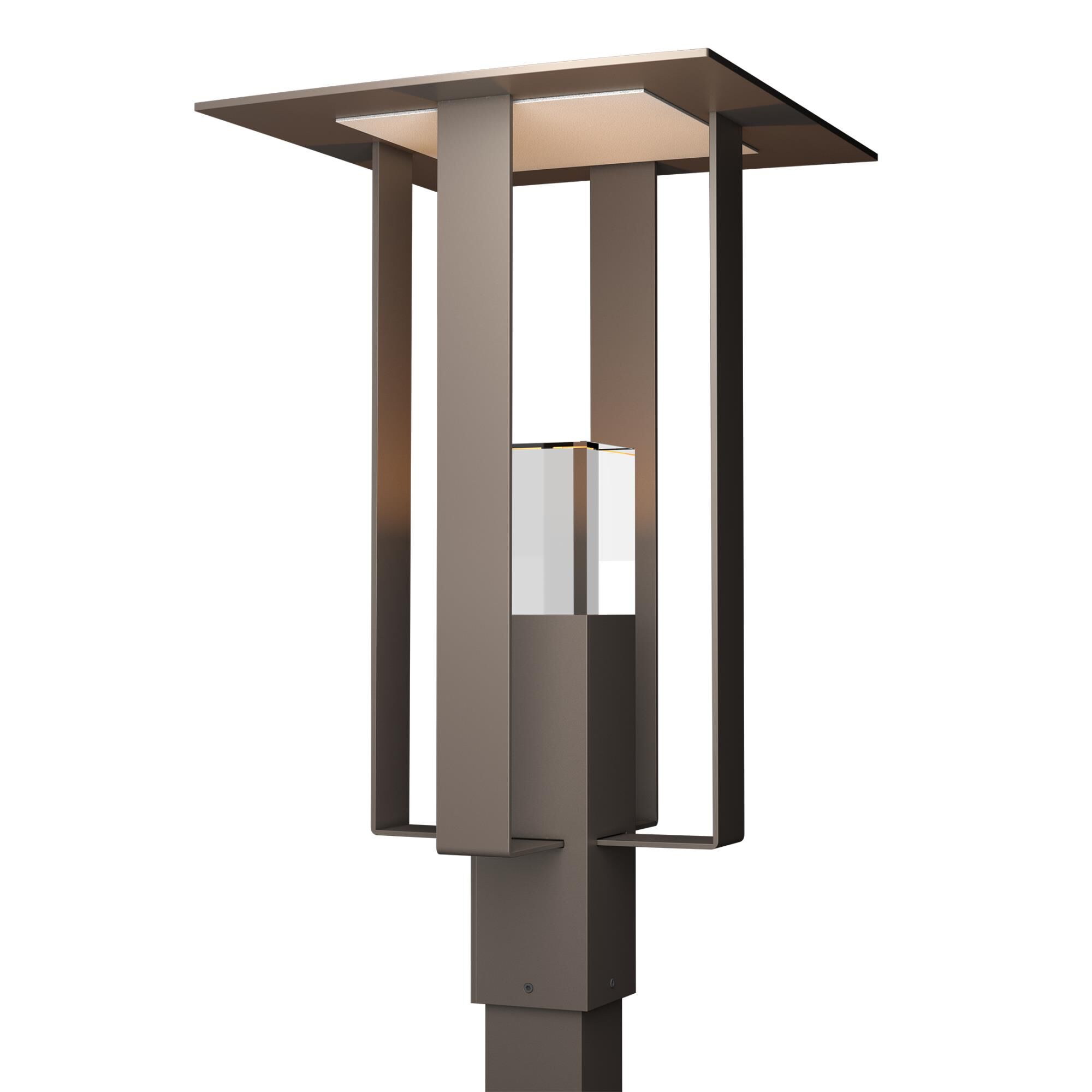 Shown in Coastal Dark Smoke finish and Clear glass and Outdoor Silver accent