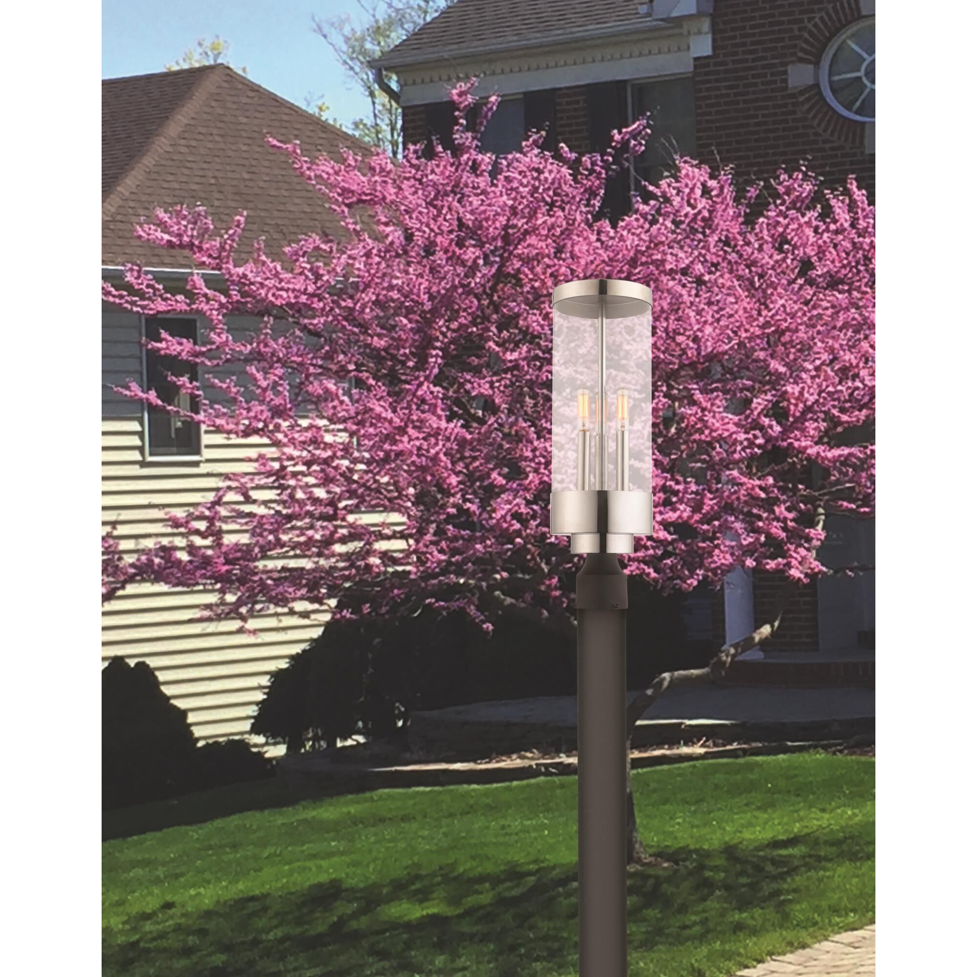 Hillcrest 20 Inch Tall 3 Light Outdoor Post Lamp by Livex Lighting