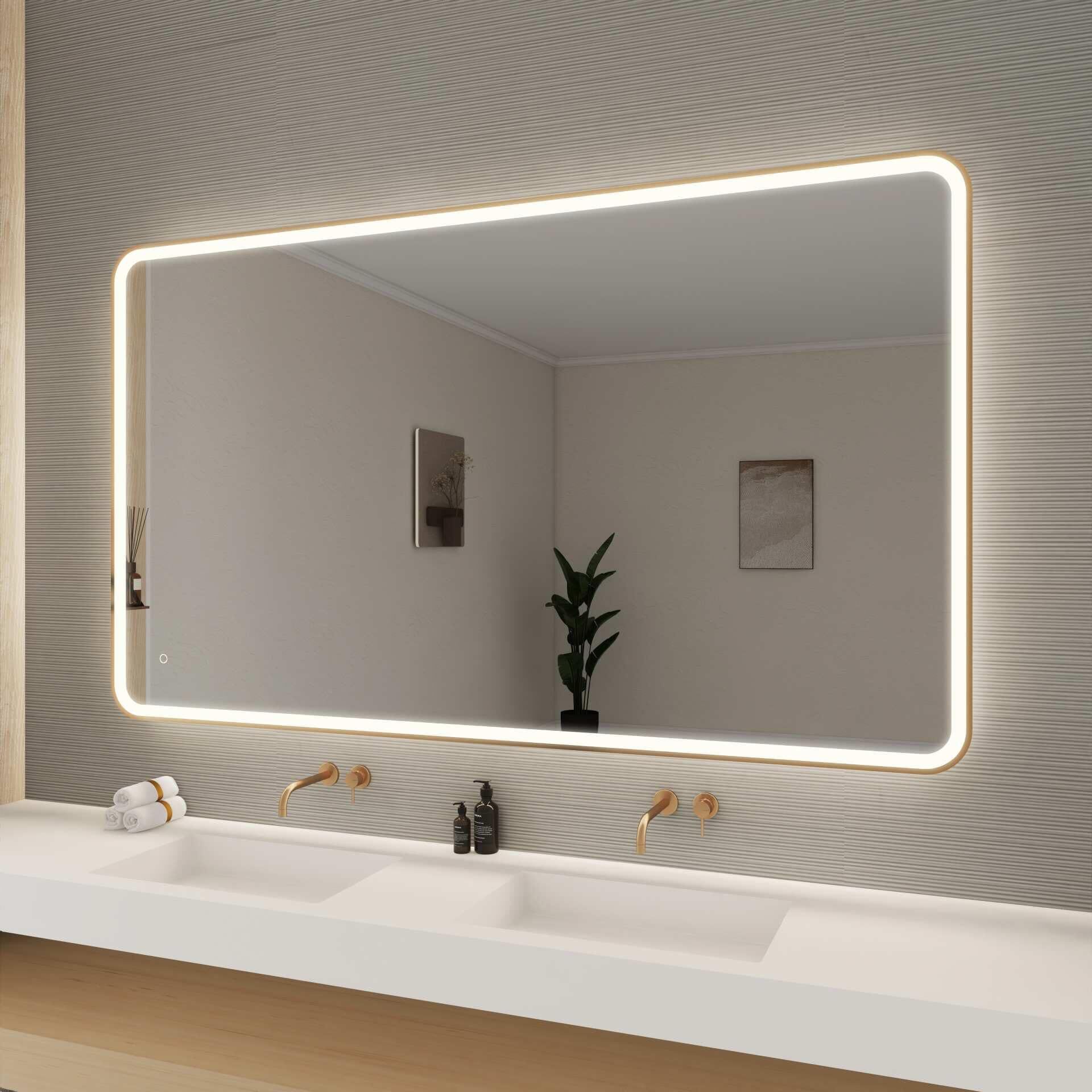 Harmoni 72 Inch Round LED Lighted Mirror by Elegant Decor