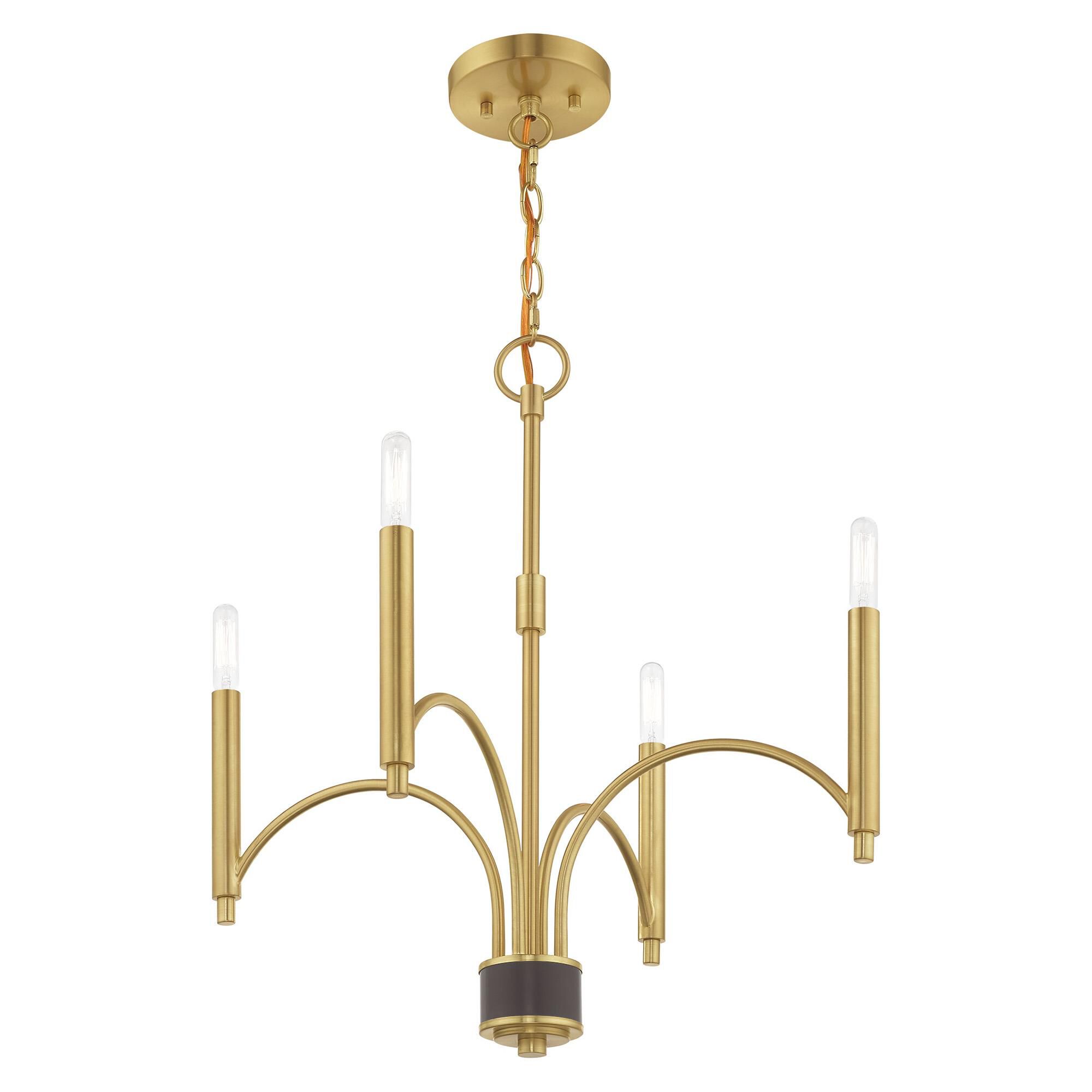 Wisteria 4 Light Mini Chandelier by Livex Lighting