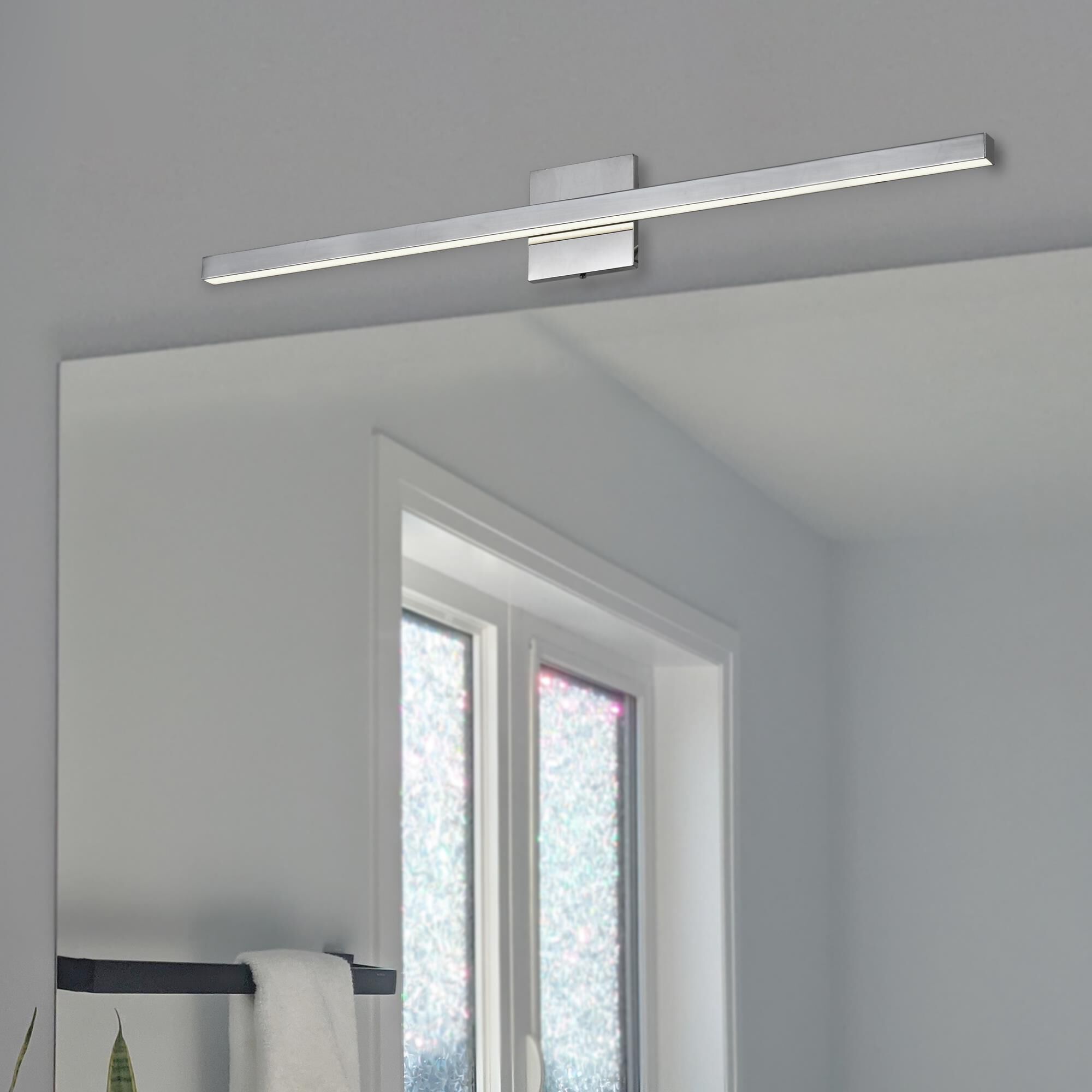 Shown in Polished Chrome and White finish