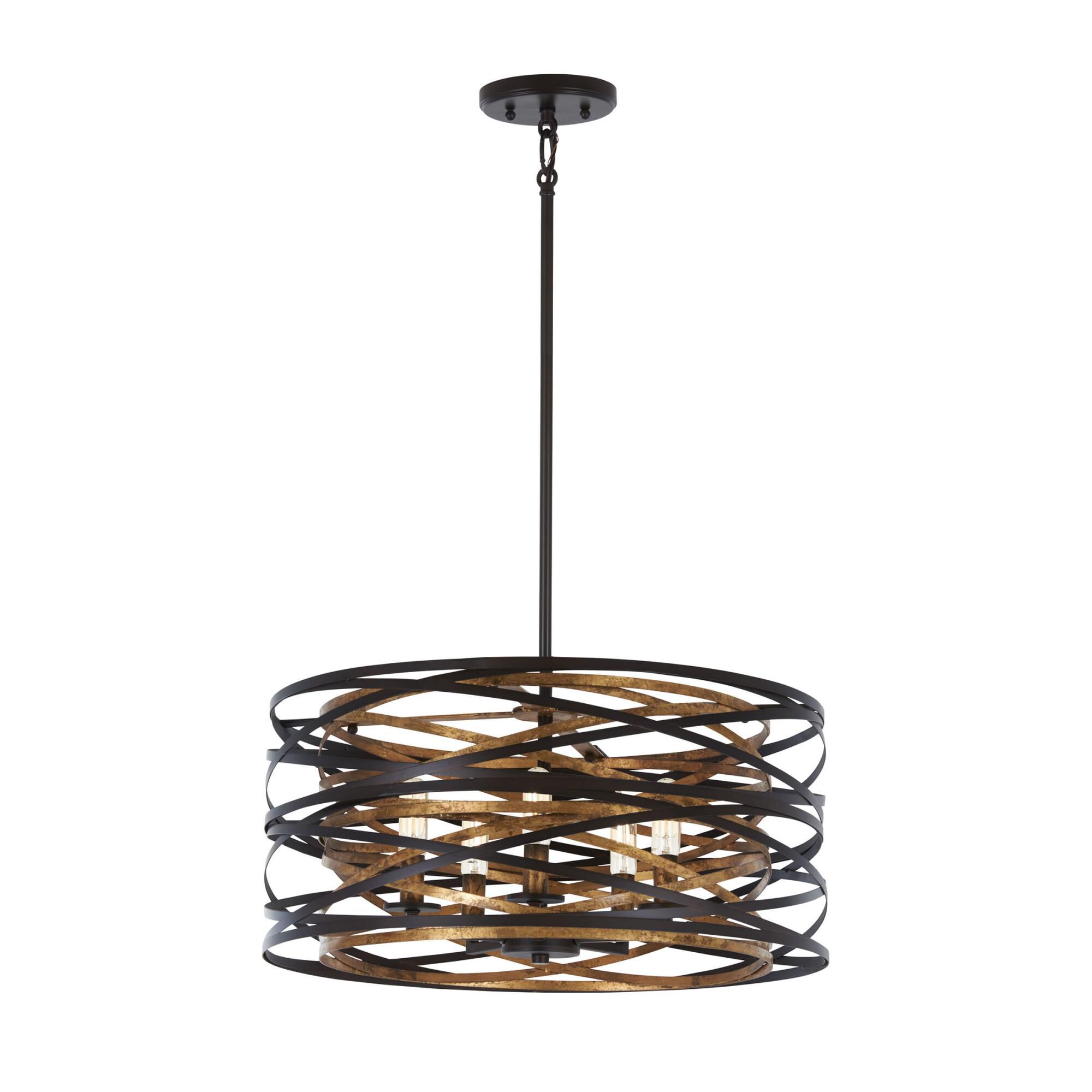 Shown in Dark Bronze with Mosaic Gold finish