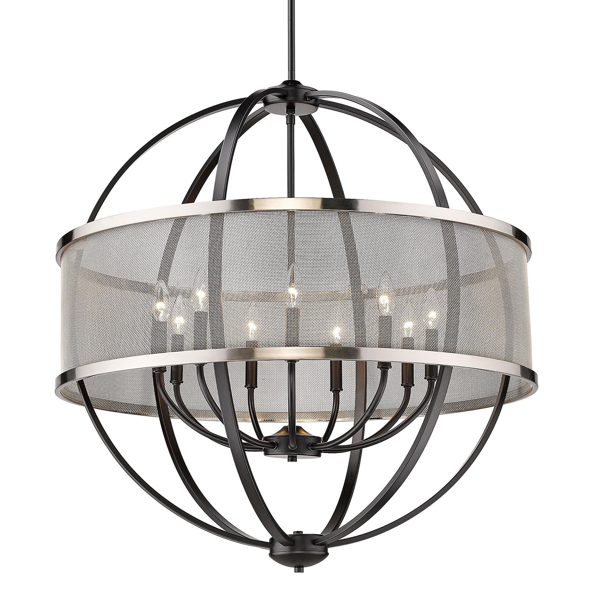 Colson 32 Inch 9 Light Chandelier by Golden Lighting