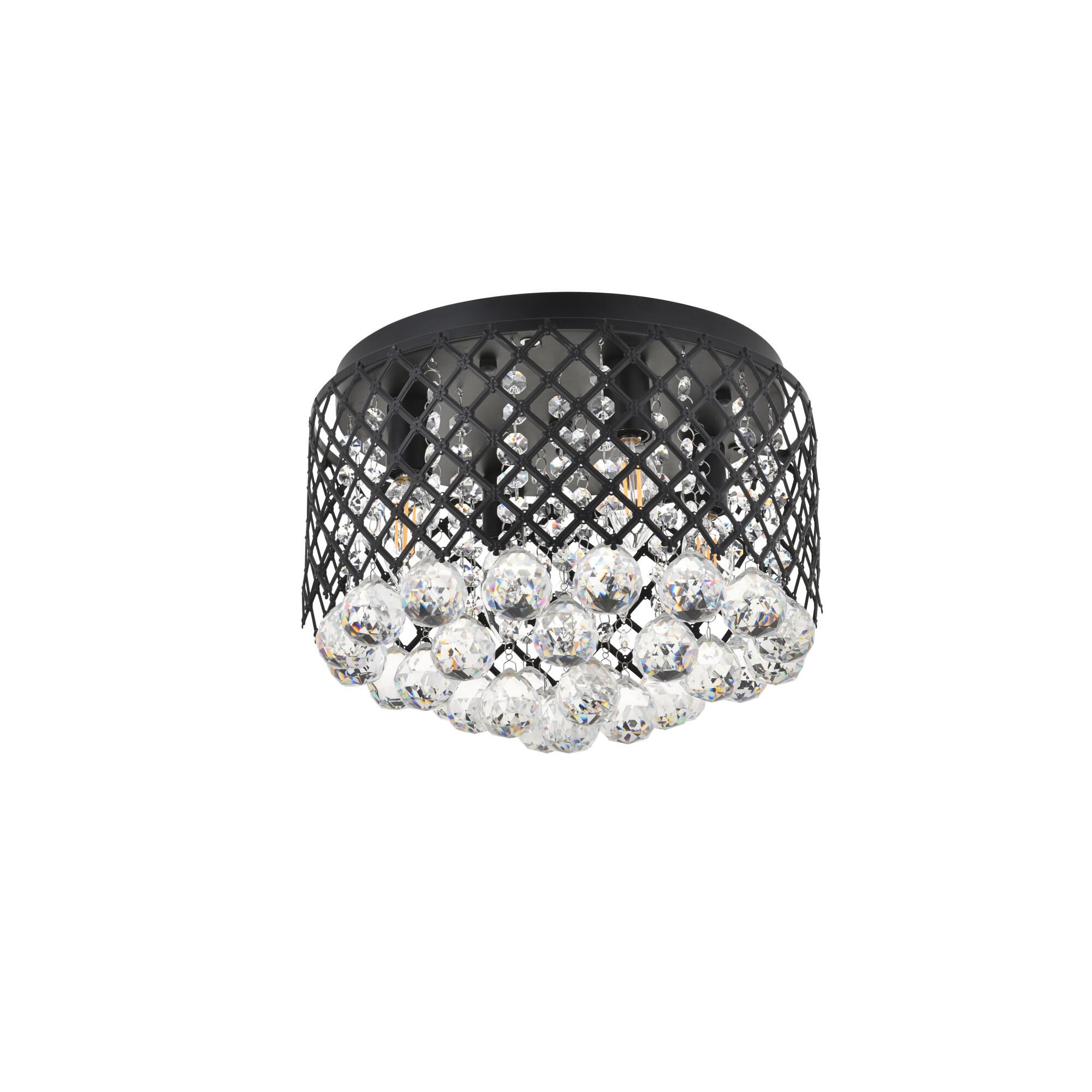 Tully 13 Inch 4 Light Flush Mount by Elegant Lighting