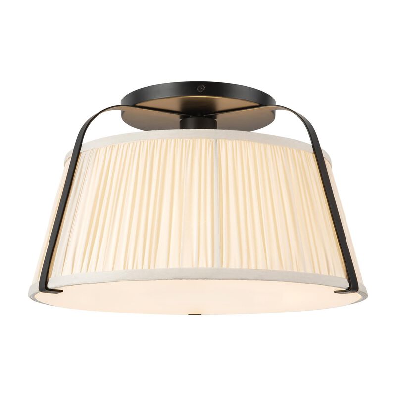 Peyton Fox Scout 13 Inch Semi Flush Mount by Alora Mood