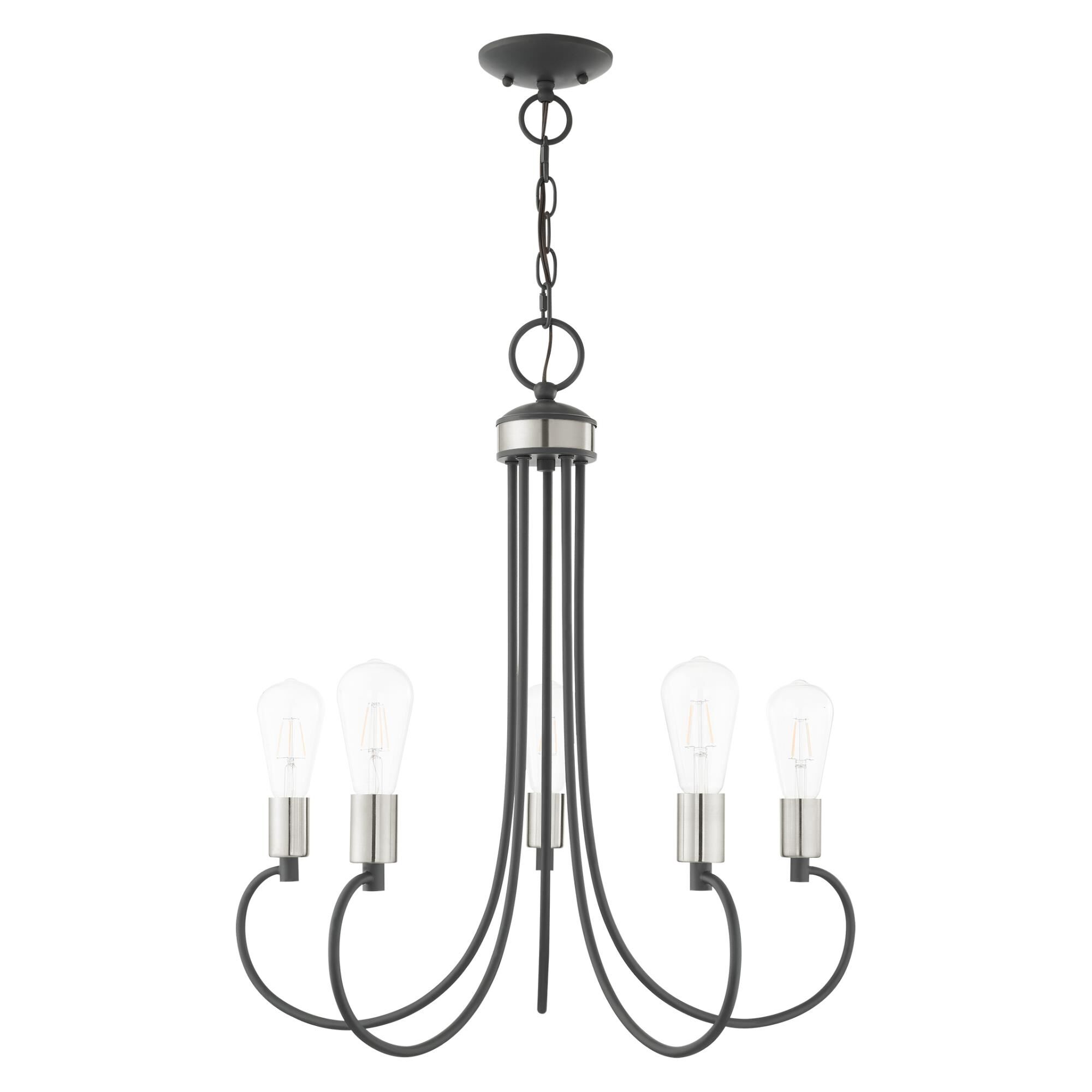 Shown in Scandinavian Gray With Brushed Nickel Accents finish