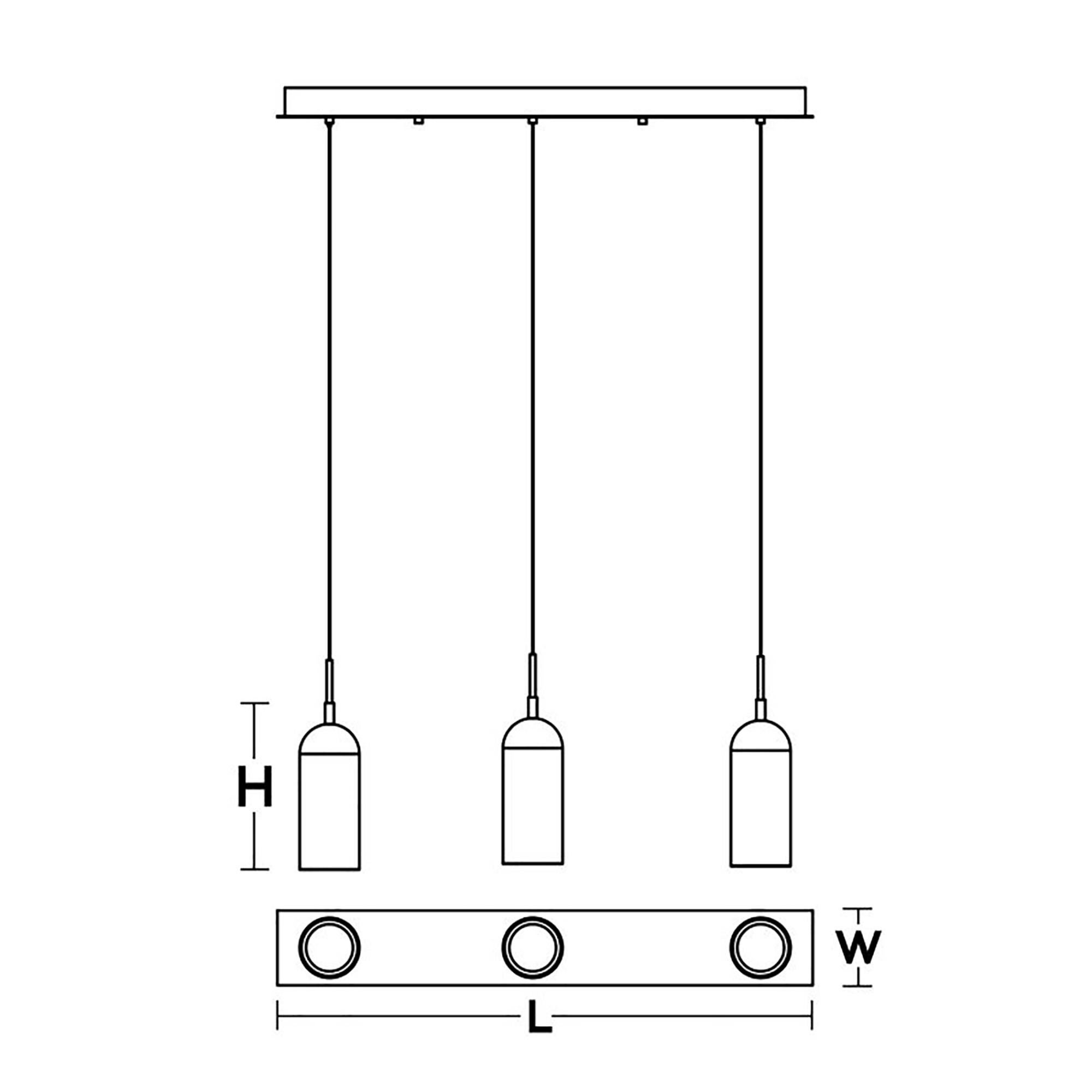 Kiran 36 Inch 3 Light LED Linear Suspension Light by AFX Lighting