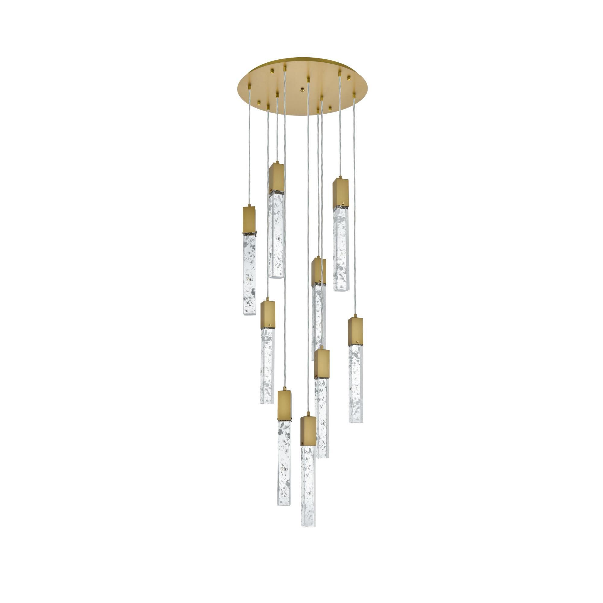 Aurora 24 Inch Multi Light Pendant by Elegant Lighting
