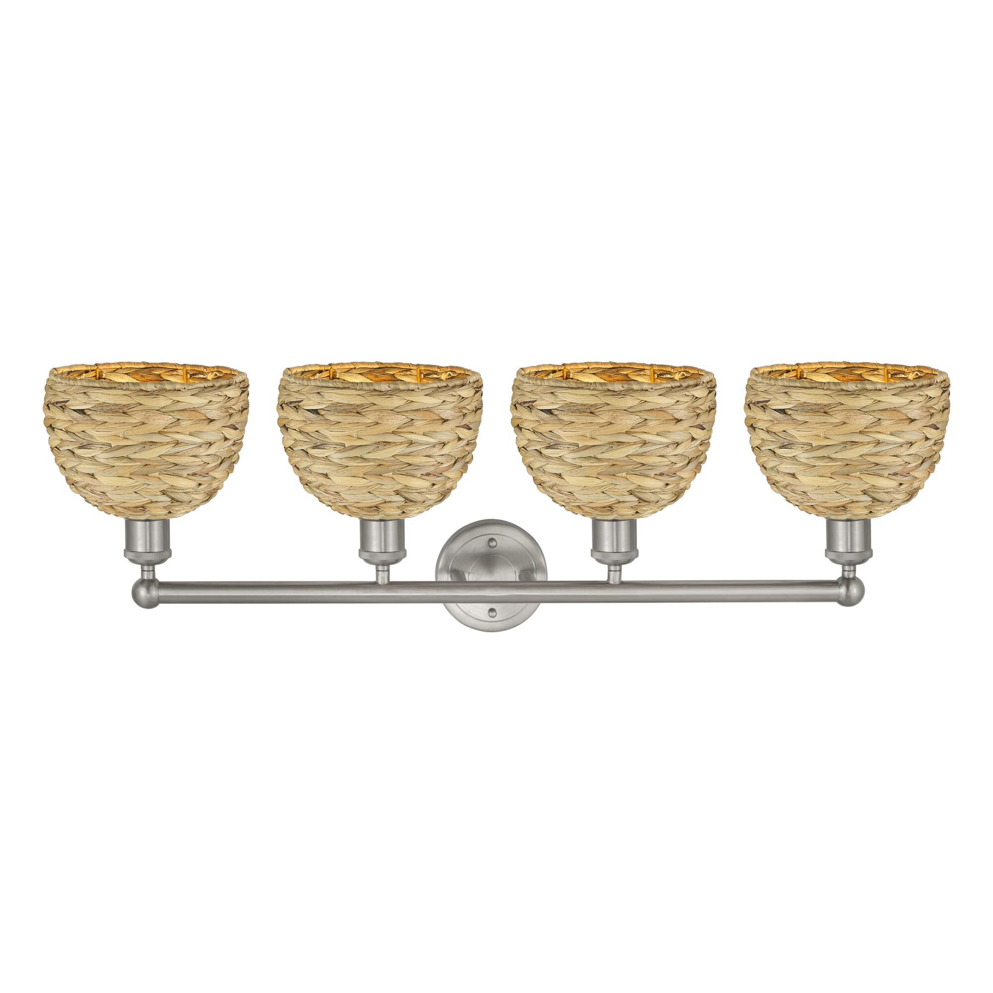 Bruno Marashlian Woven Rattan 35 Inch Bath Vanity Light by Innovations Lighting