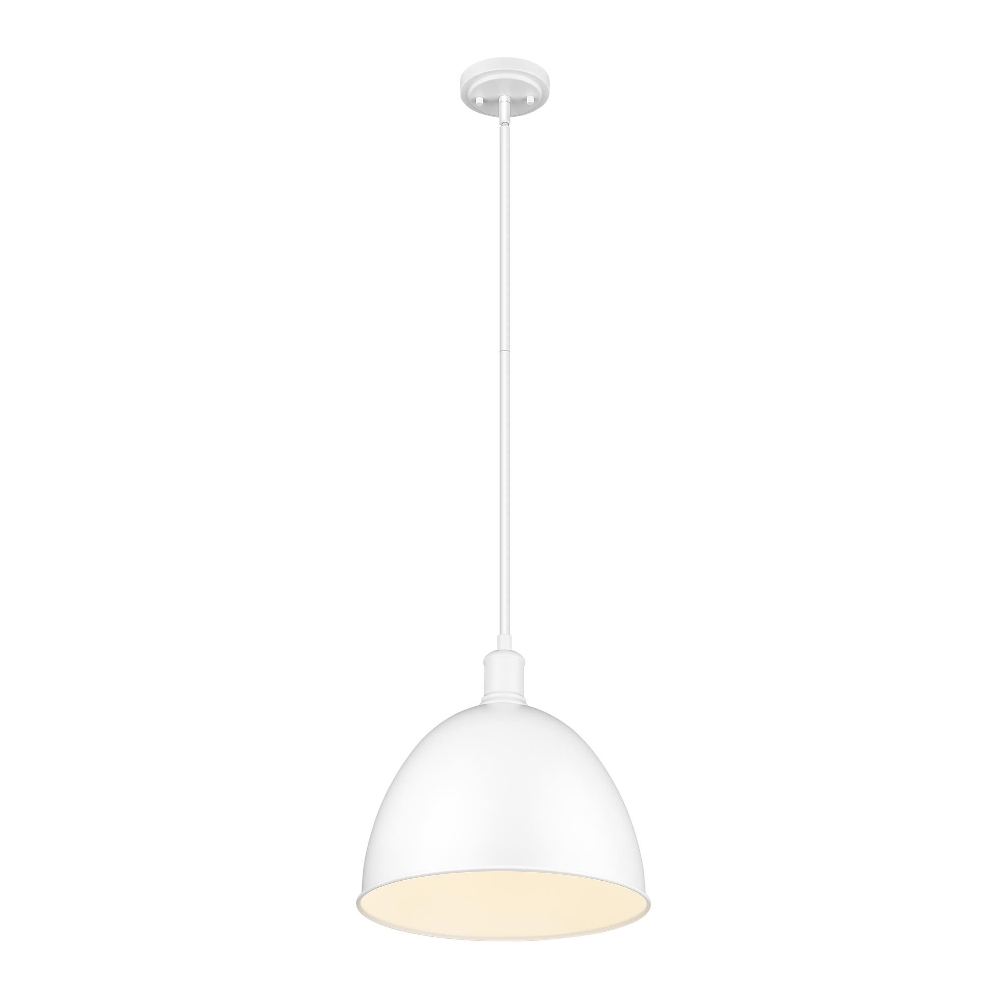 Shown in Satin White finish and Satin White shade