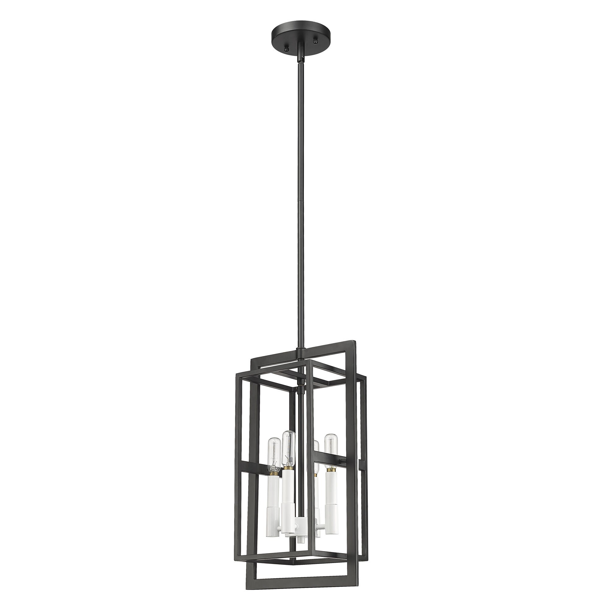 Shown in Black With White Candle Sleeves finish