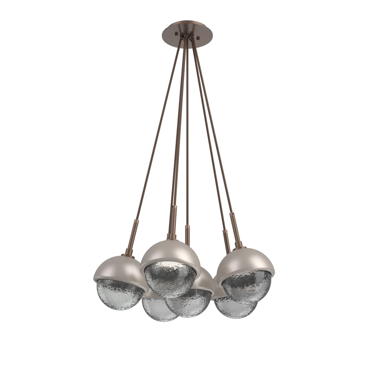 Levi Wilson Cabochon 19 Inch Multi Pendant Light by Hammerton Studio