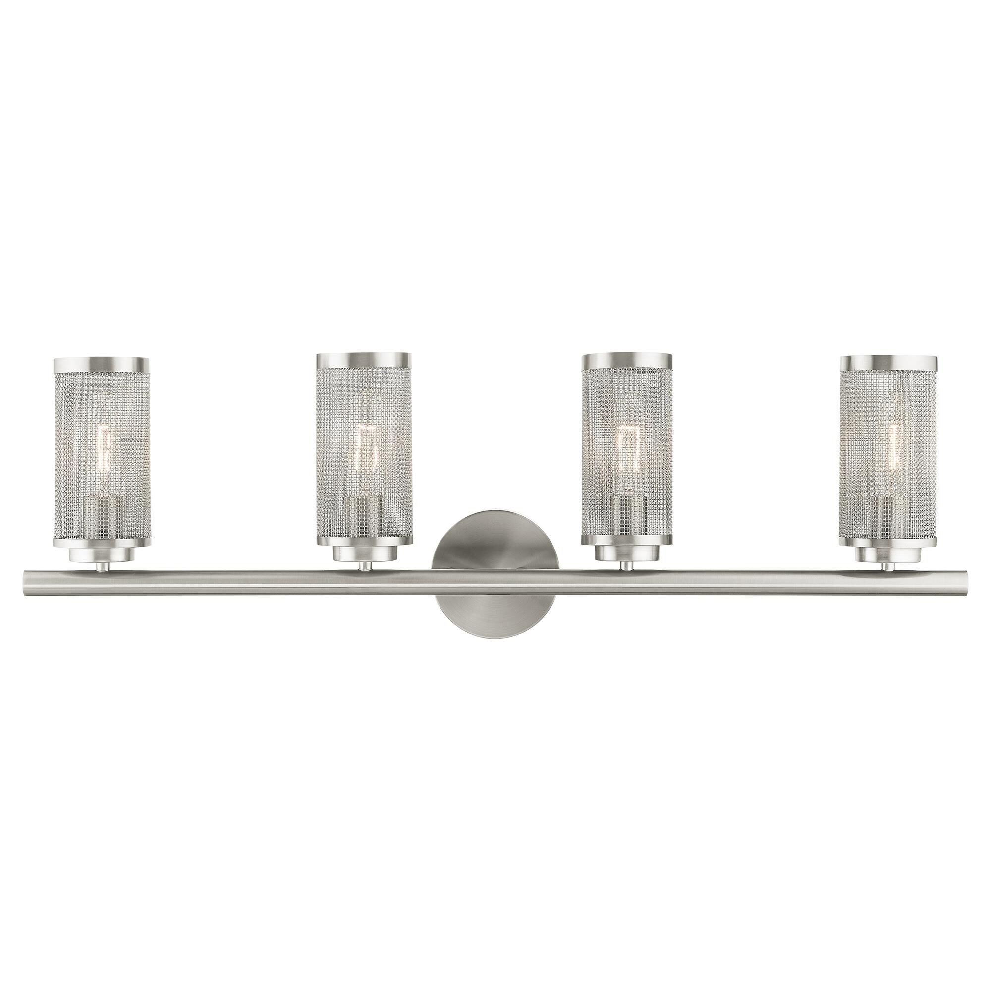 Industro 35 Inch 4 Light Bath Vanity Light by Livex Lighting