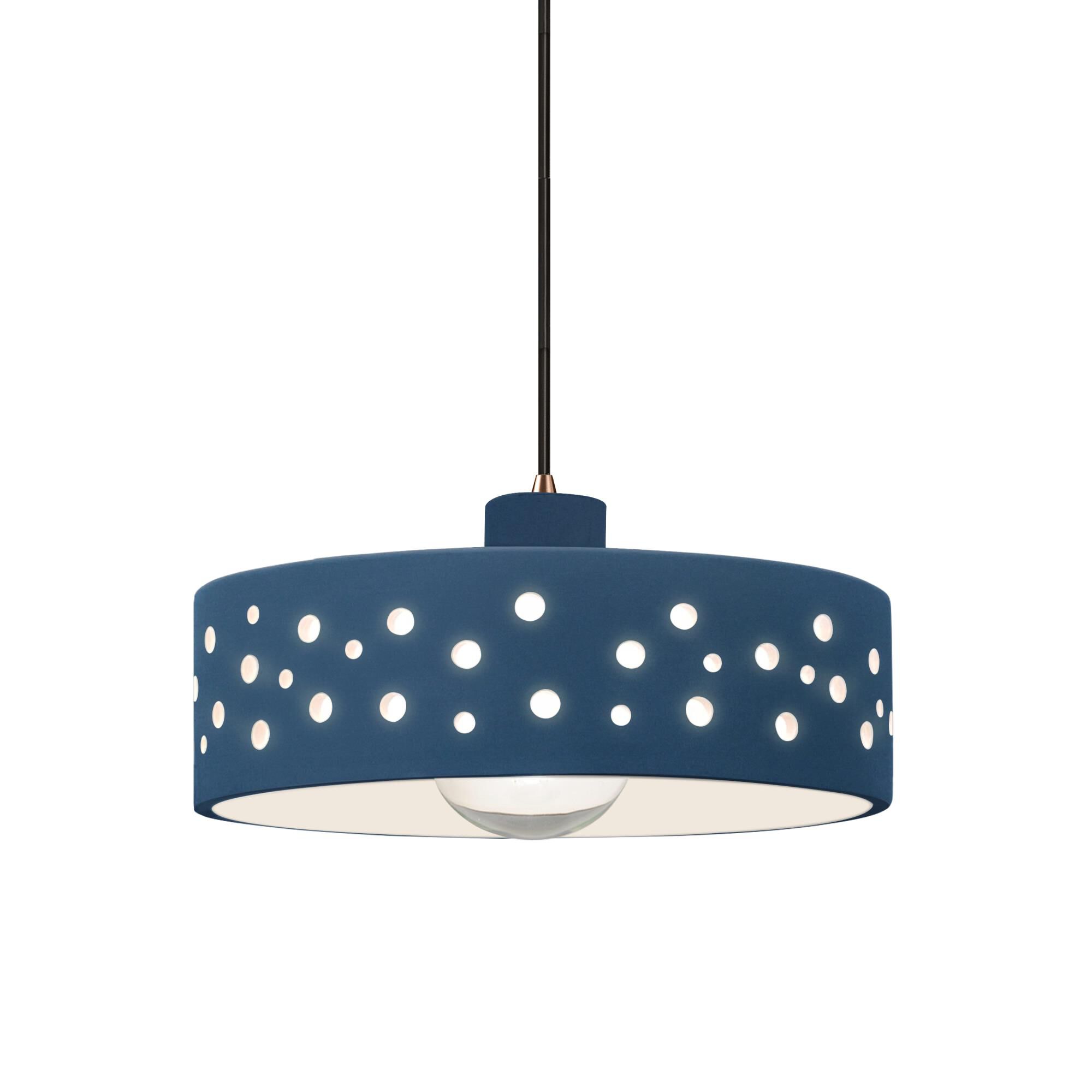 Shown in Dark Bronze finish and Midnight Sky shade