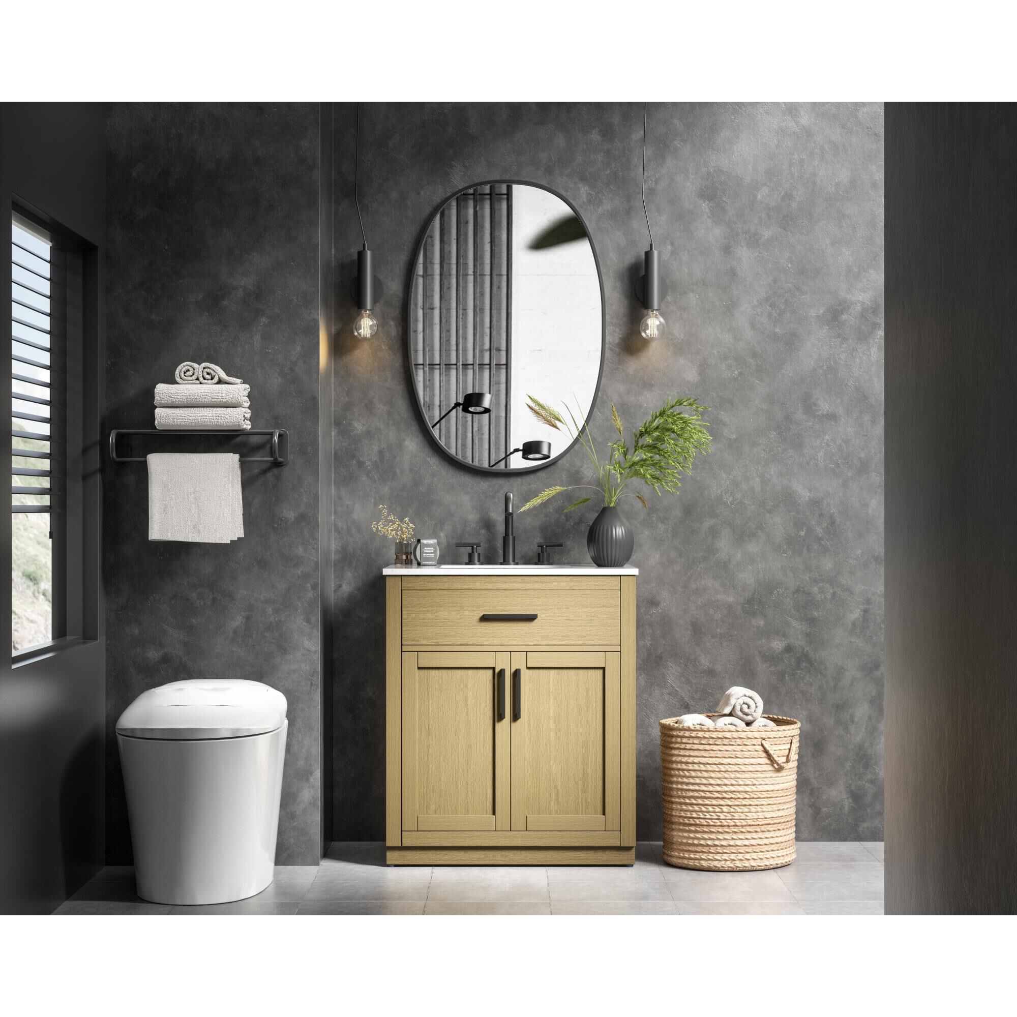 Alden 30 Inch Bath Vanity by Elegant Dcor