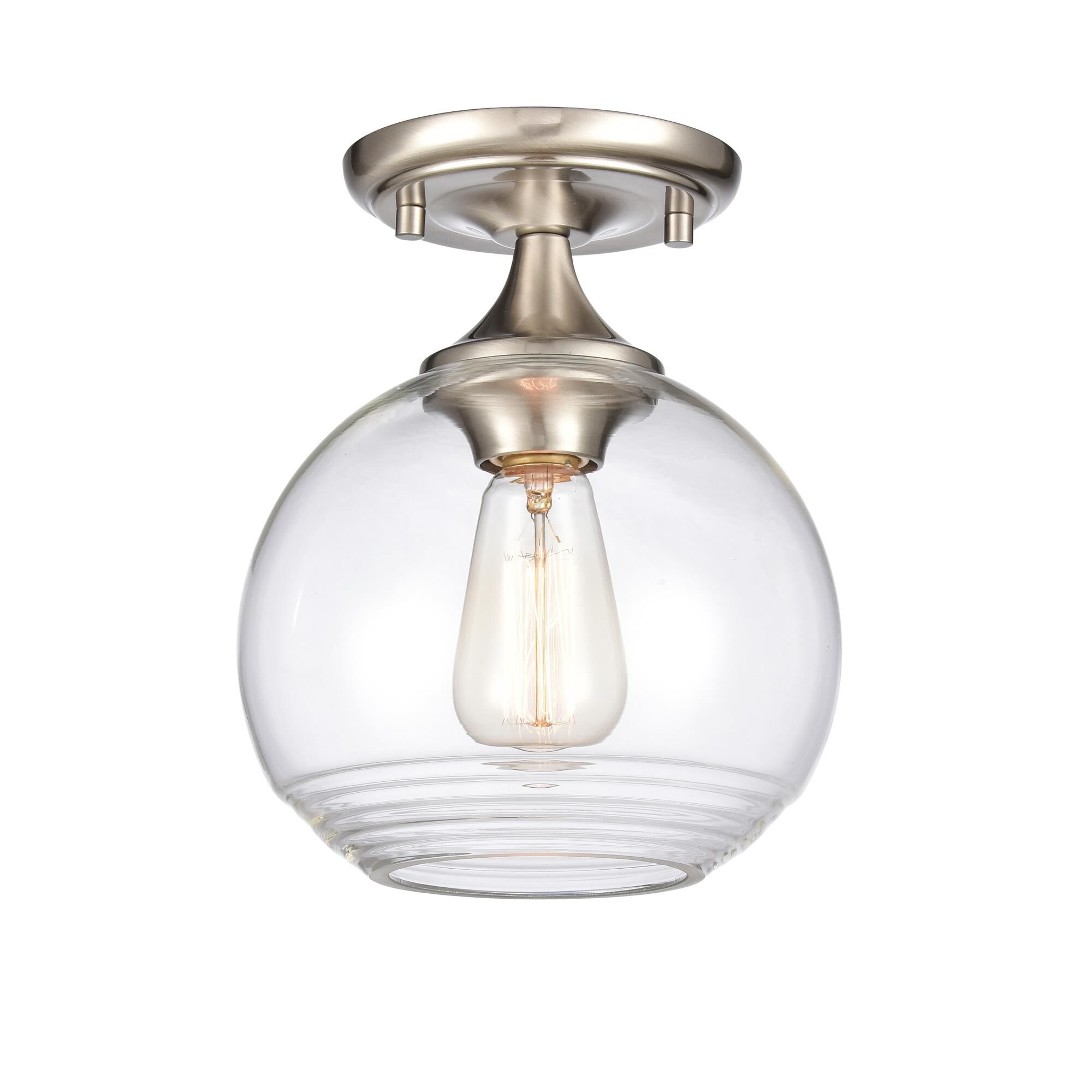 Angie 8 Inch 1 Light Semi Flush Mount by ELK Home