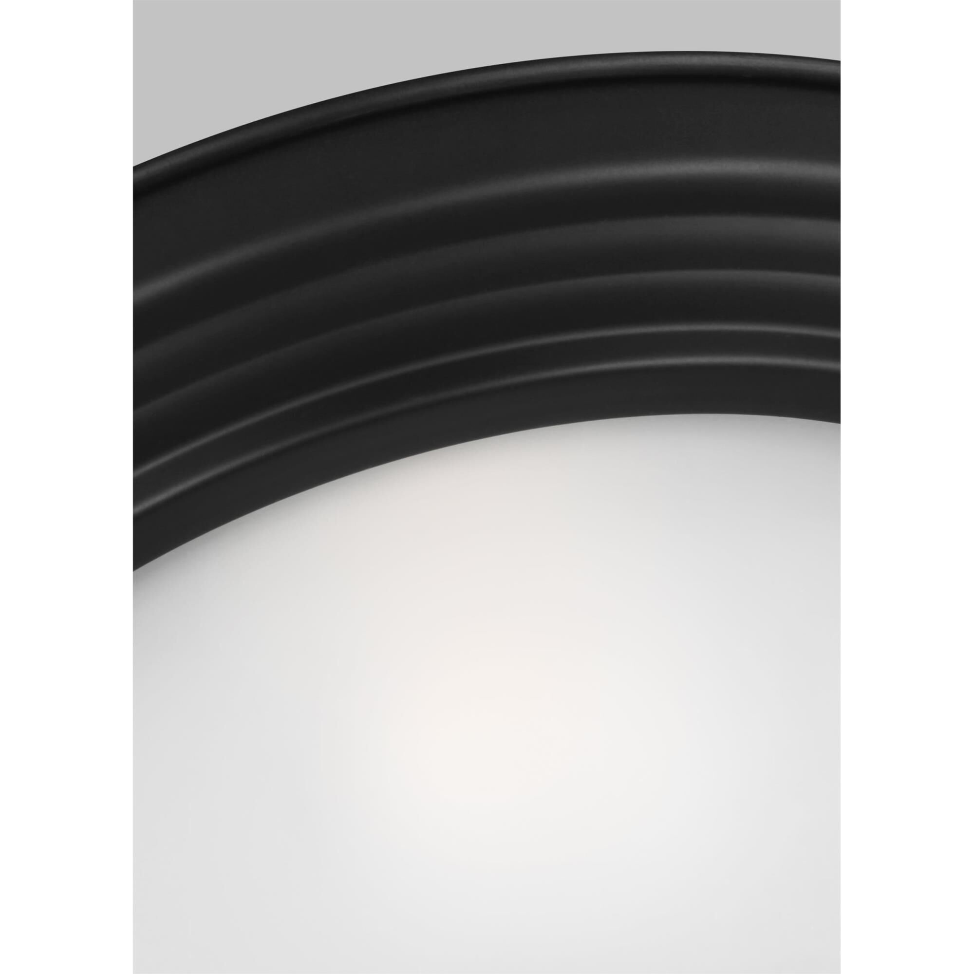 Shown in Midnight Black finish and Satin Etched glass