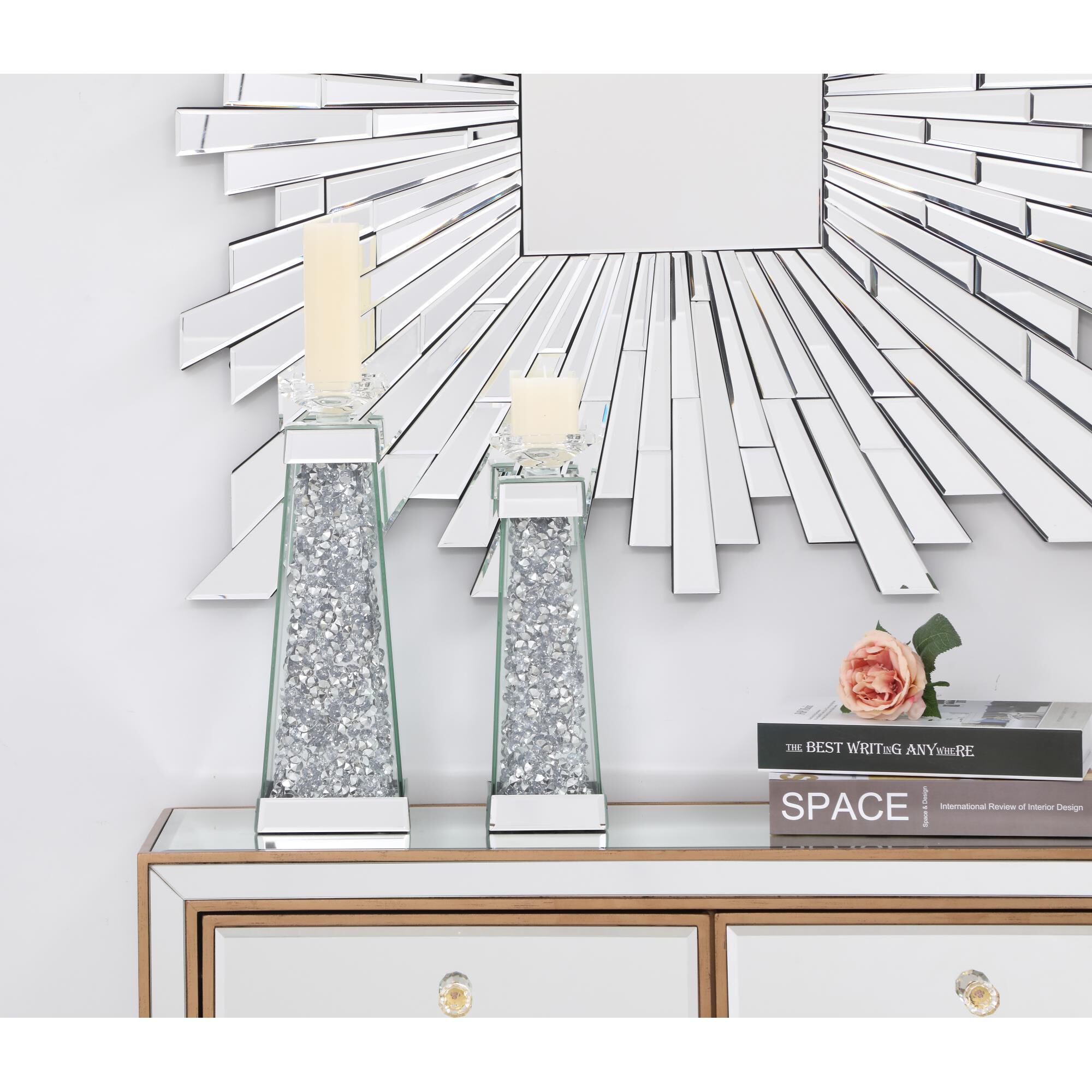 Sparkle Candle Holder by Elegant Decor