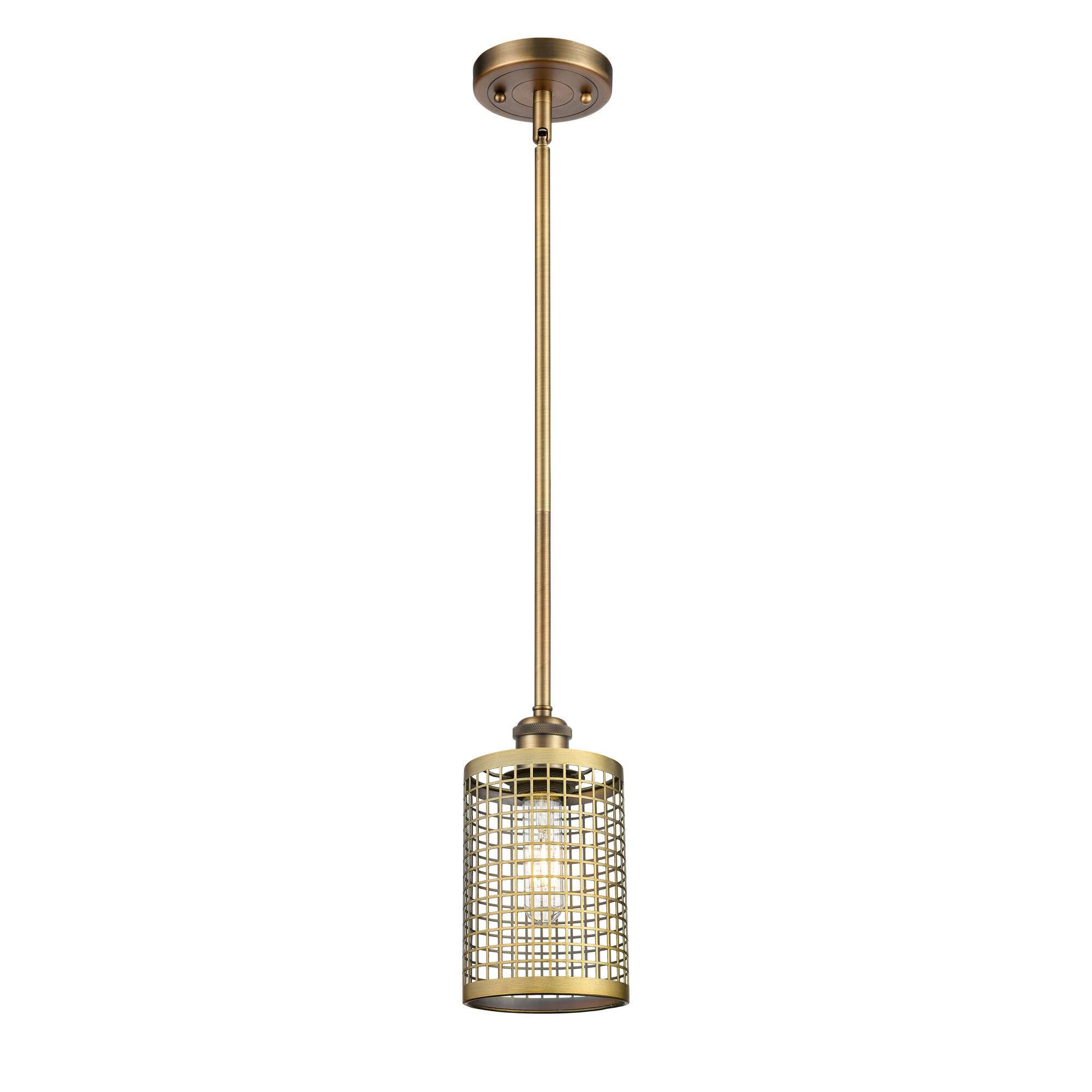 Shown in Brushed Brass finish and Brushed Brass shade