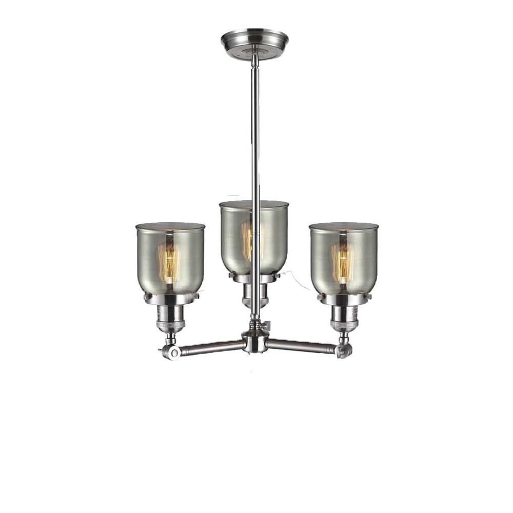 Bruno Marashlian Small Bell 19 Inch 3 Light LED Mini Chandelier by Innovations Lighting