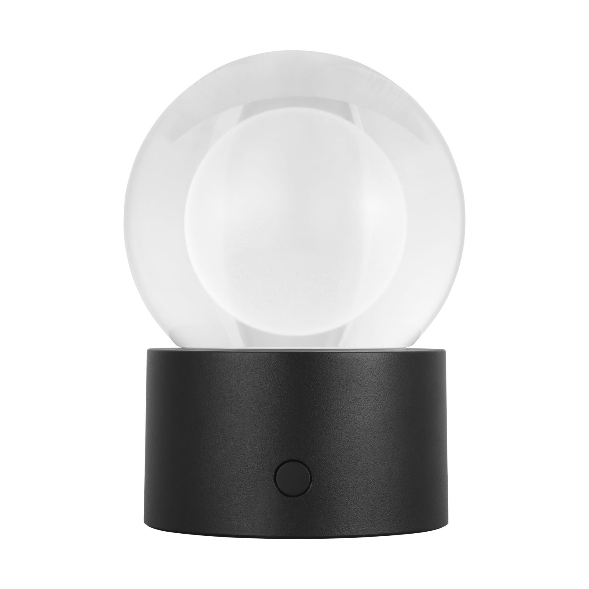 Shown in Black finish and Crystal glass