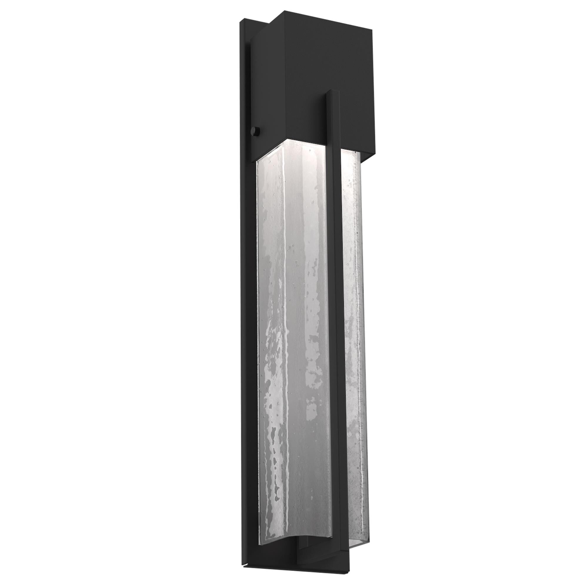 Shown in Textured Black finish and Frosted Granite glass