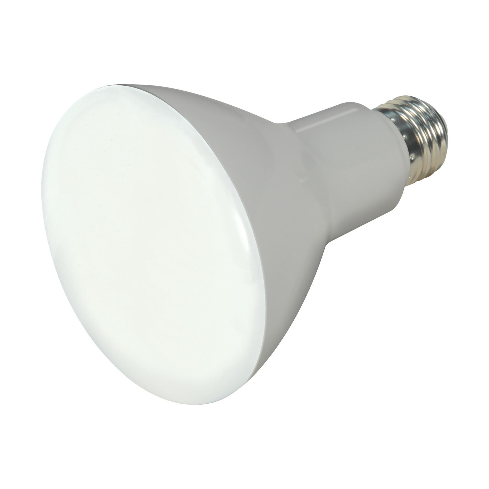 Dimmable 7.5 Watt 4000K BR30 LED Light Bulb by Satco
