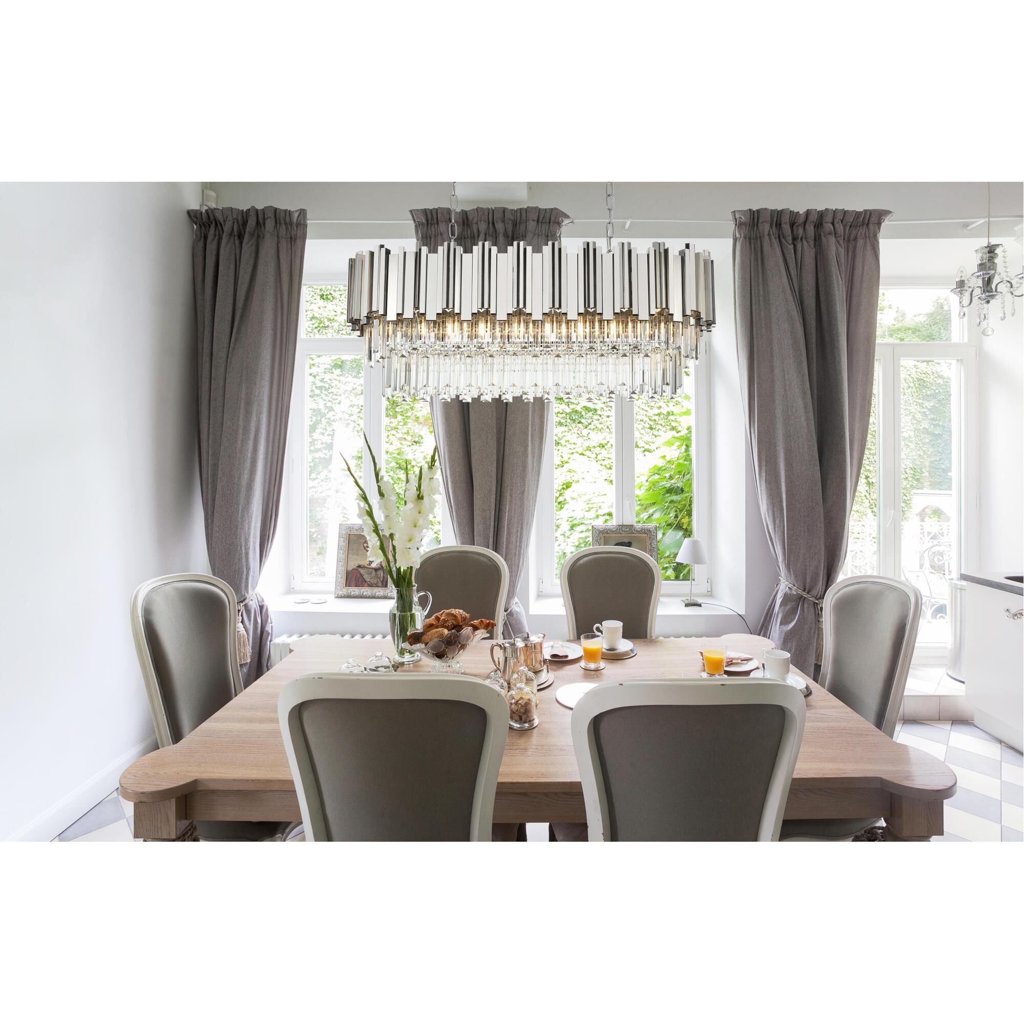 Willow 36 Inch Linear Suspension Light by Elegant Lighting