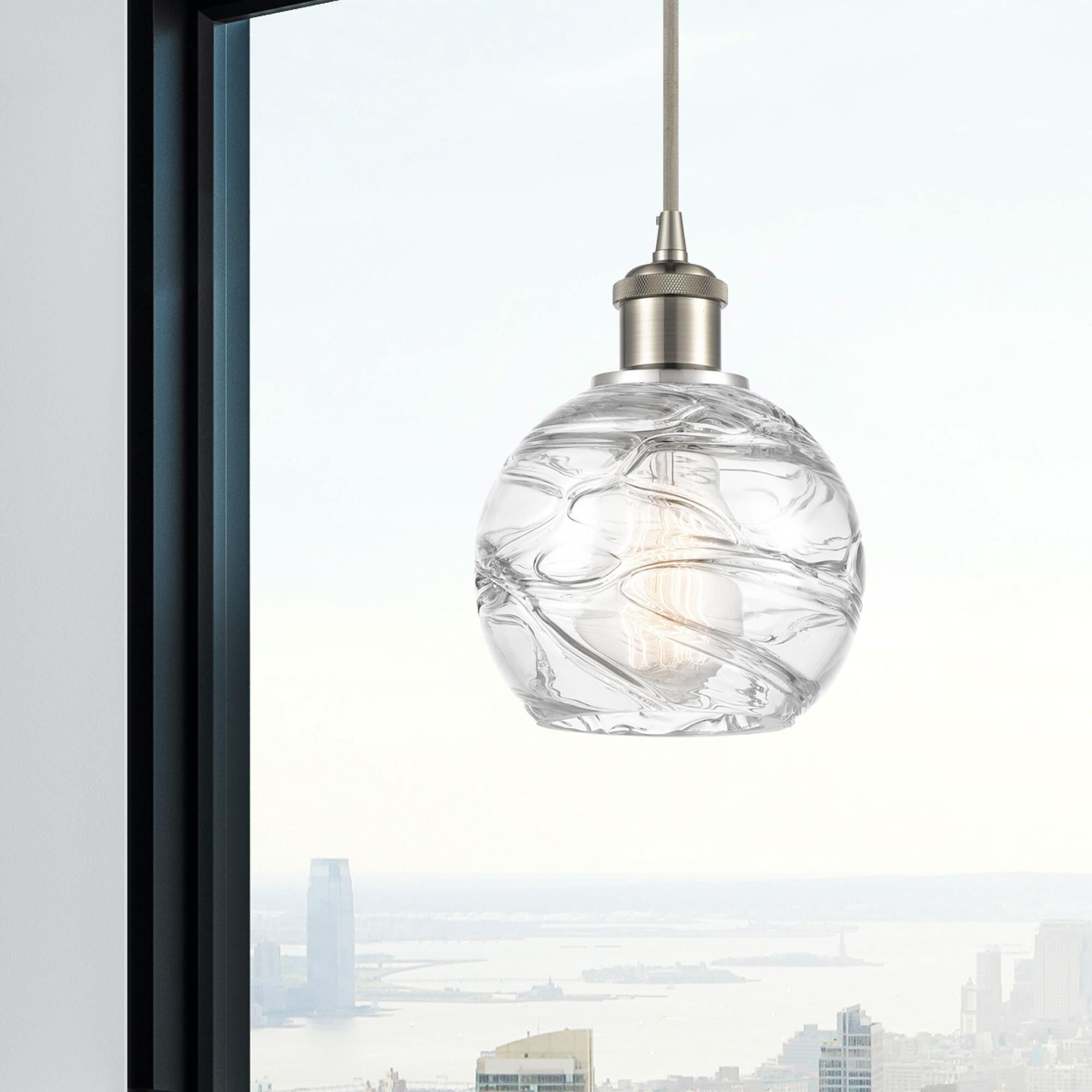 Bruno Marashlian Athens Deco Swirl 6 Inch Mini Pendant by Innovations Lighting