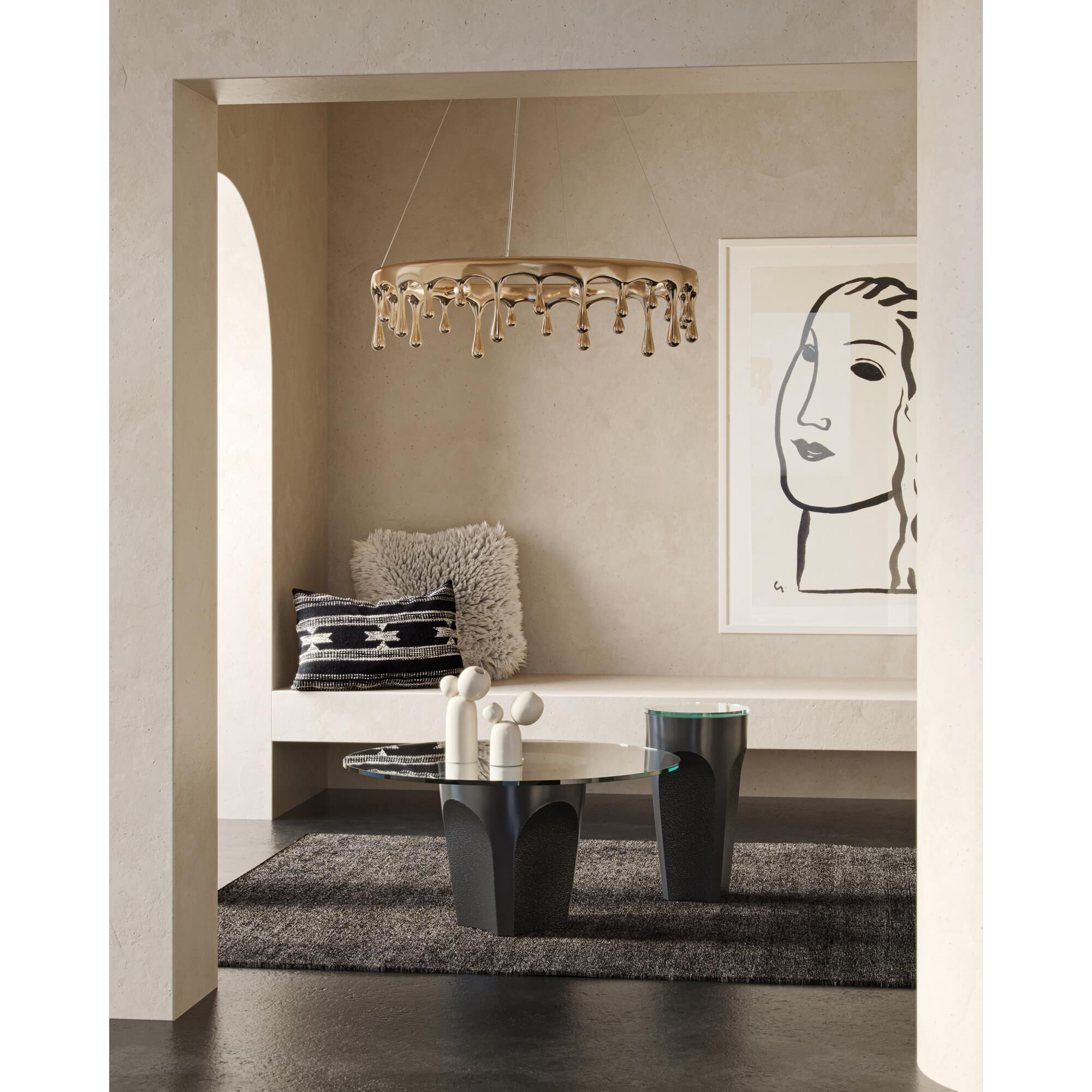 Lemy 12 Inch Accent Table by Currey and Company