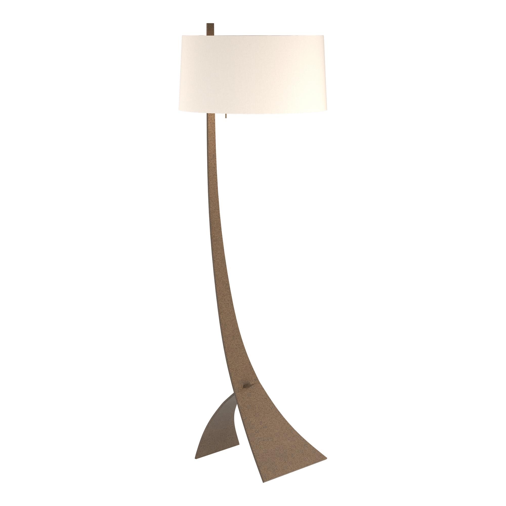 Shown in Bronze finish and Flax shade