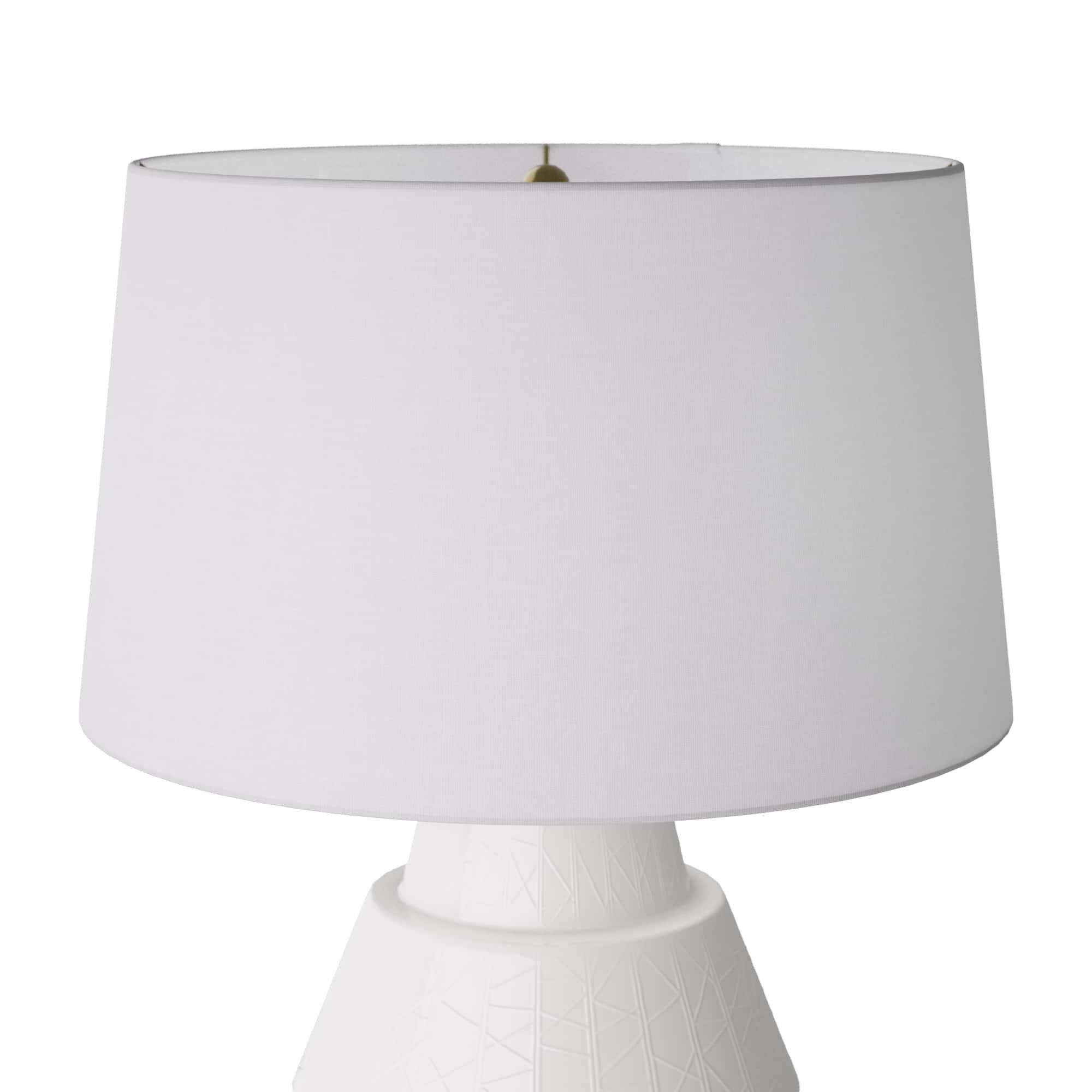 Shown in White finish and Microfiber shade