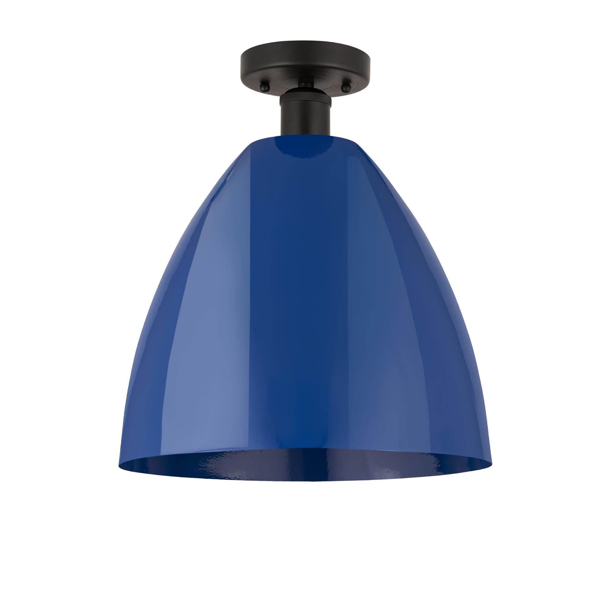 Shown in Oil Rubbed Bronze and Blue finish and Blue Metal shade