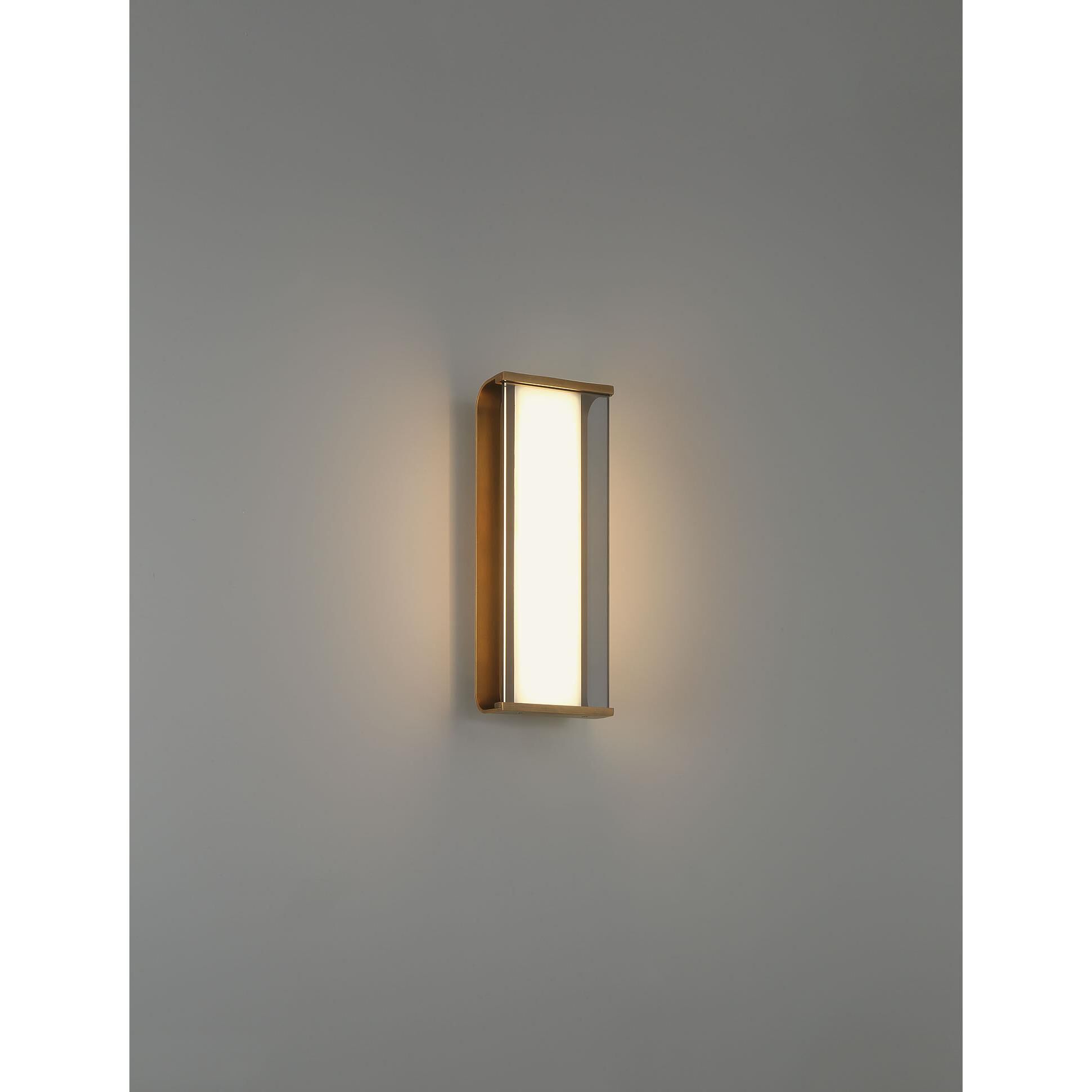 Shown in Antique Brass finish and Smoked glass