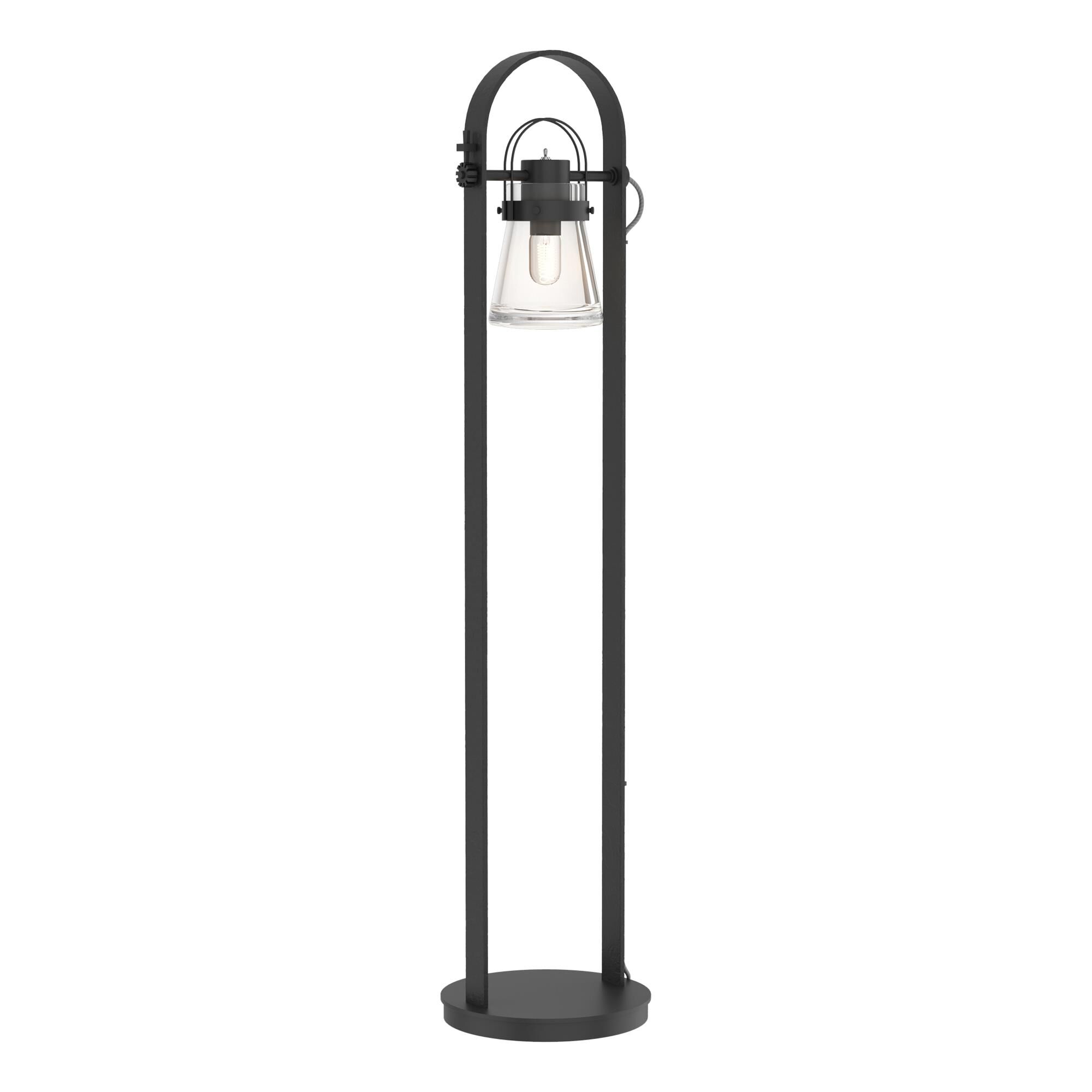 Shown in Black finish and Clear  glass
