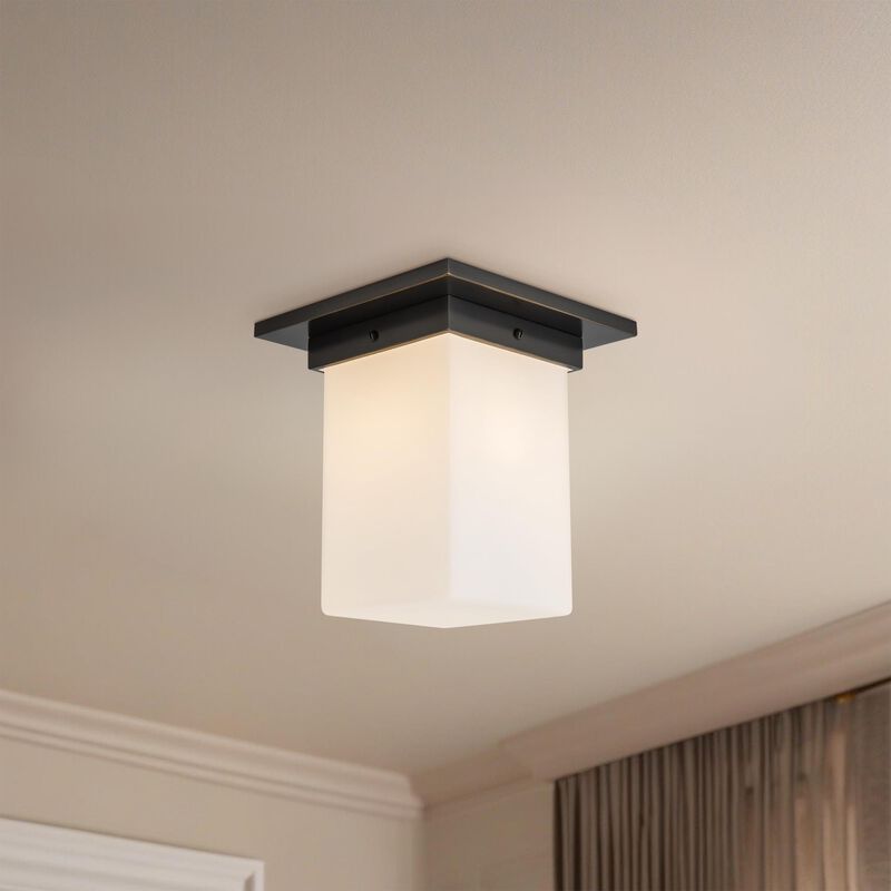 Jason Koharik Mineral 8 Inch Flush Mount by Alora Lighting