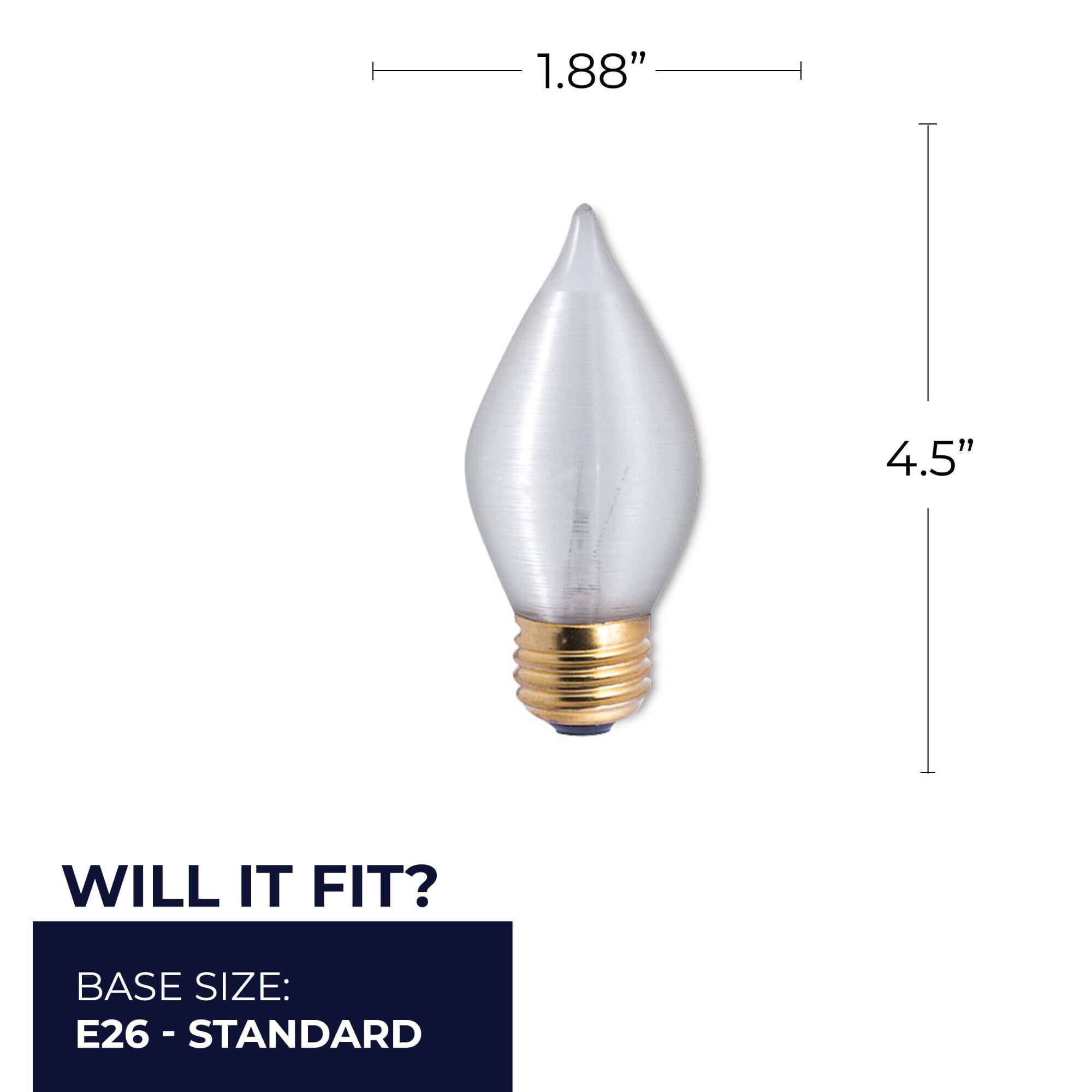 40 Watt 0K C15 Incandescent Light Bulb by Bulbrite