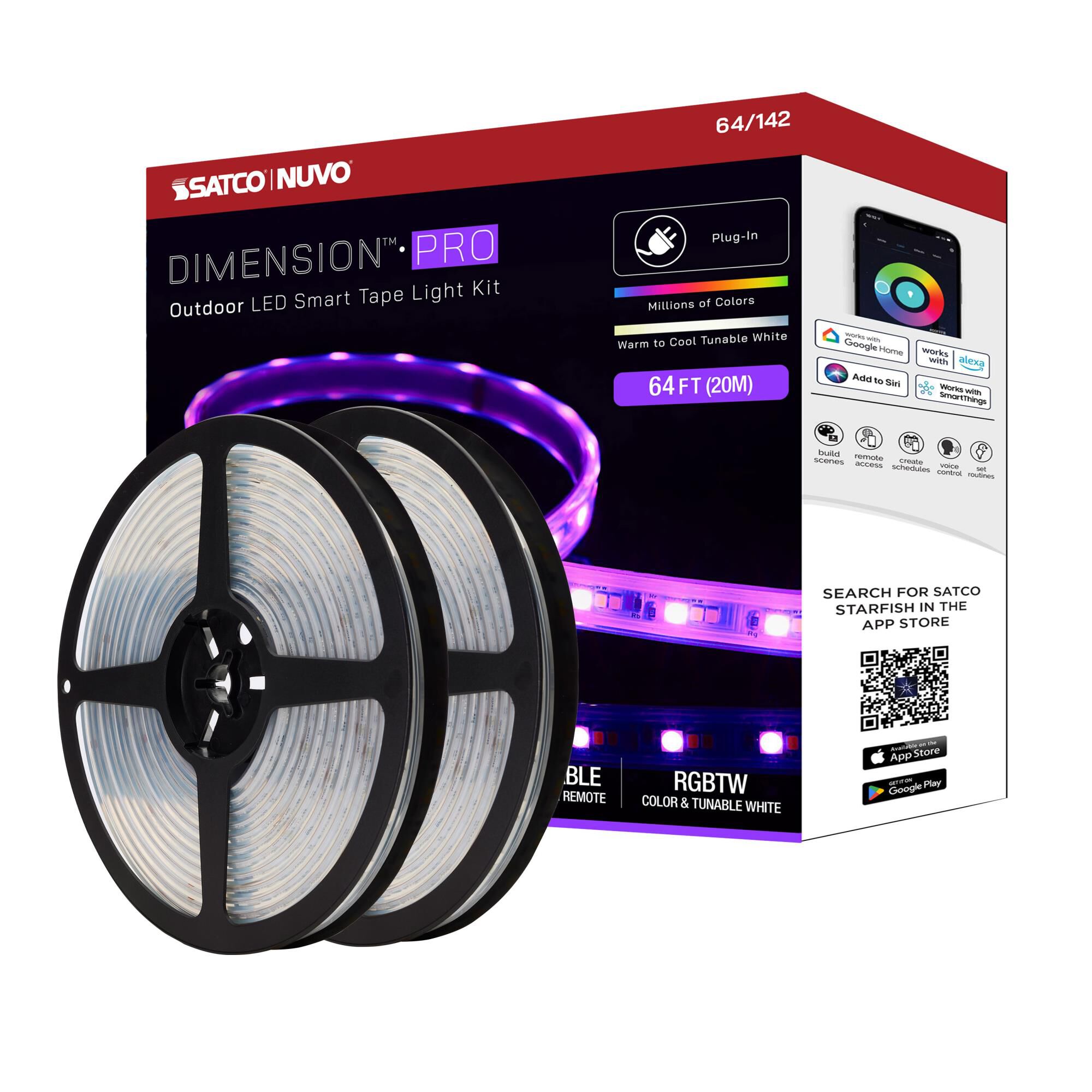 Dimension Pro 1 Light Wire Tape Light by Nuvo Lighting